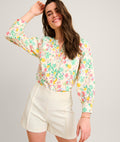 Stretch Cotton Lemon Print Carrie Shirt