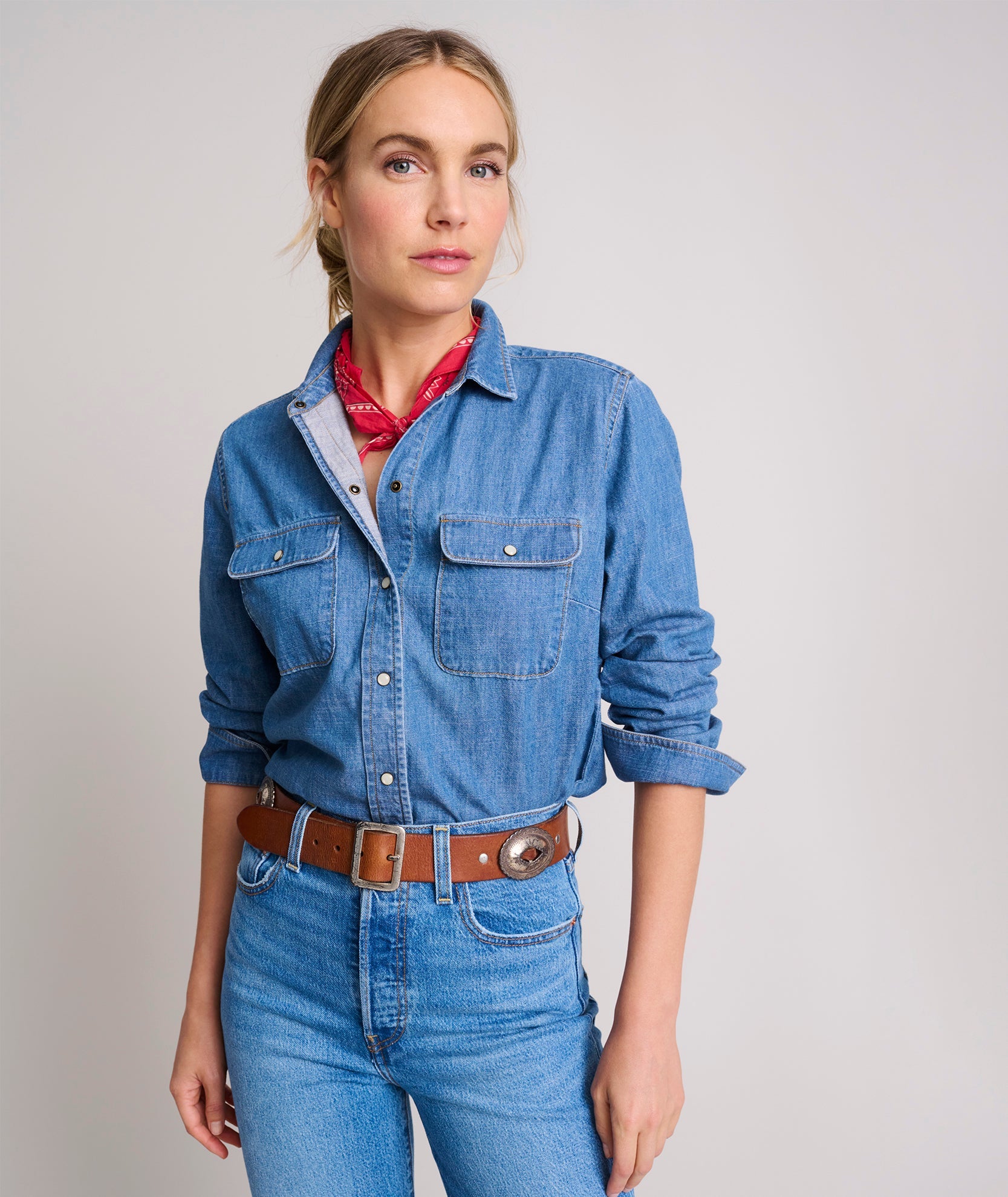 Denim Serena Shirt - FINAL SALE