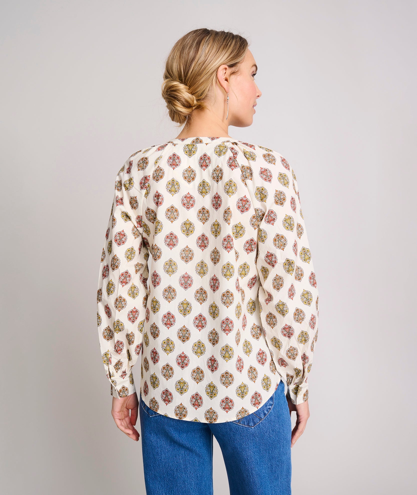 Cotton Raglan Sleeve Carrie Shirt