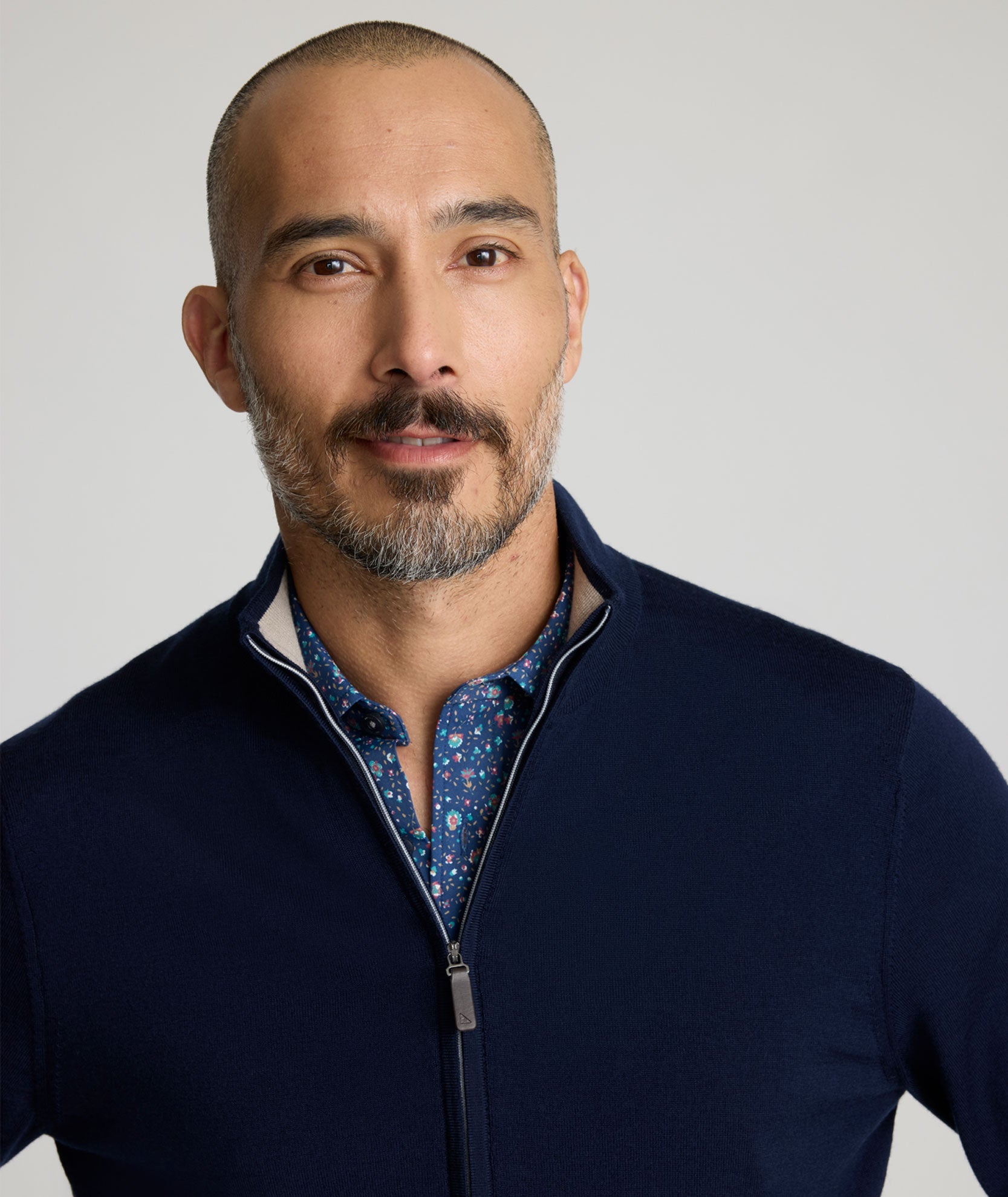 NATIVA™ Wool Full-Zip Sweater