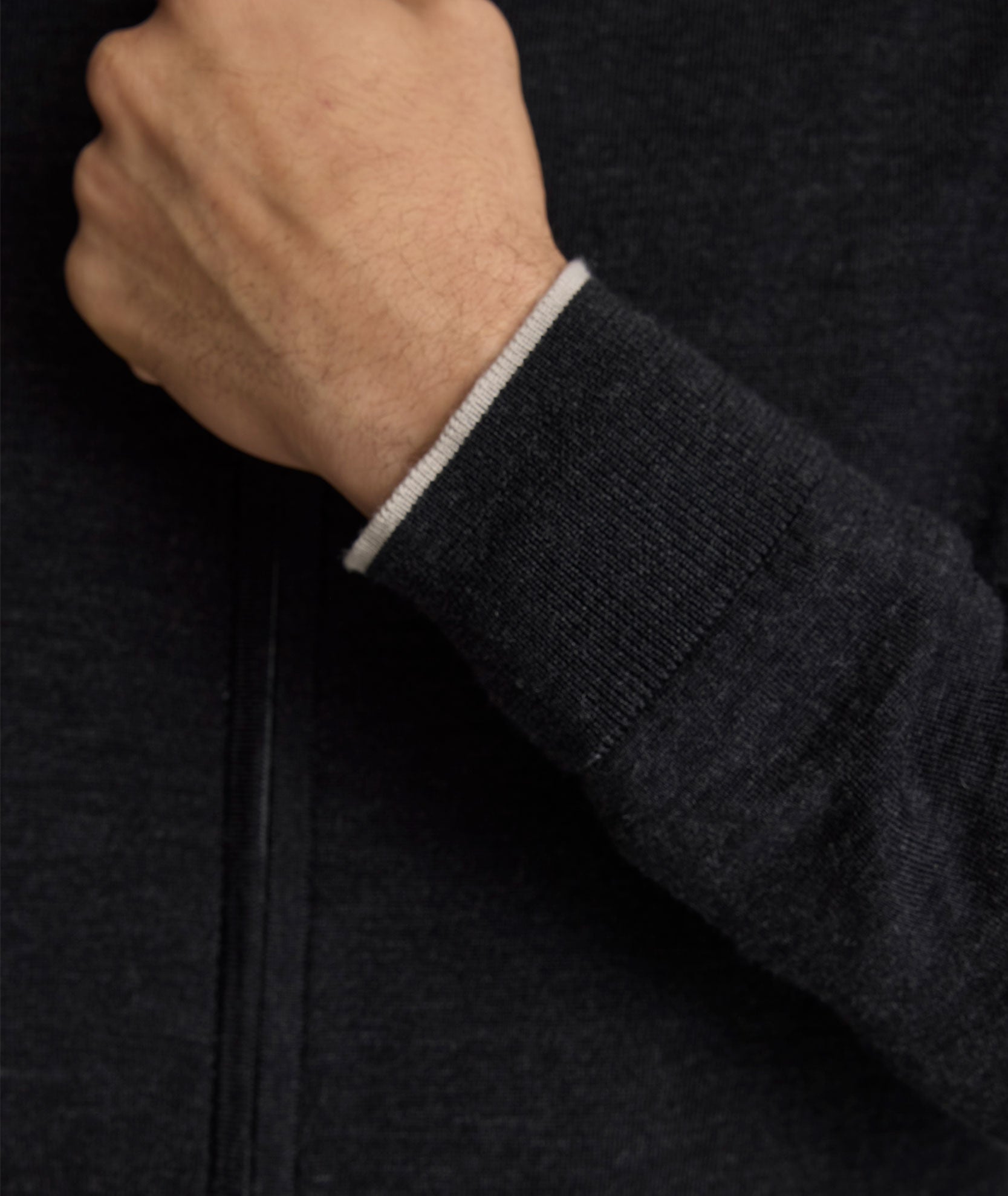 NATIVA™ Wool Full-Zip Sweater