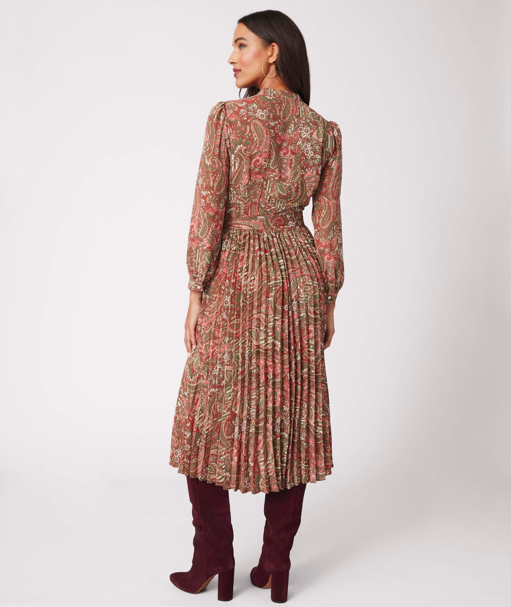 Pleated Midi Arabella Dress