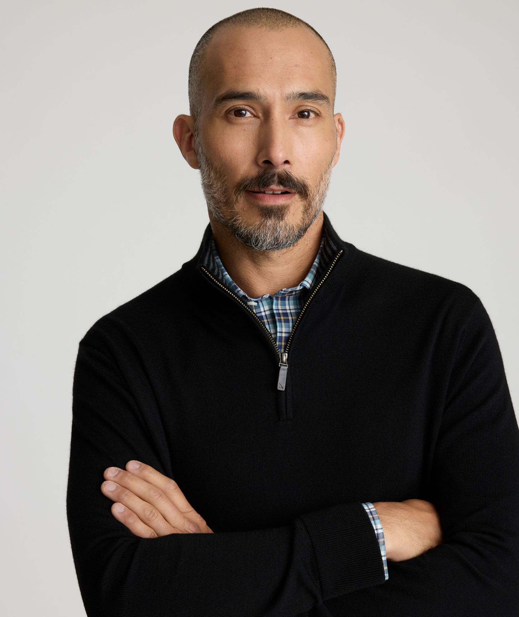 Merino Wool Quarter-Zip Sweater