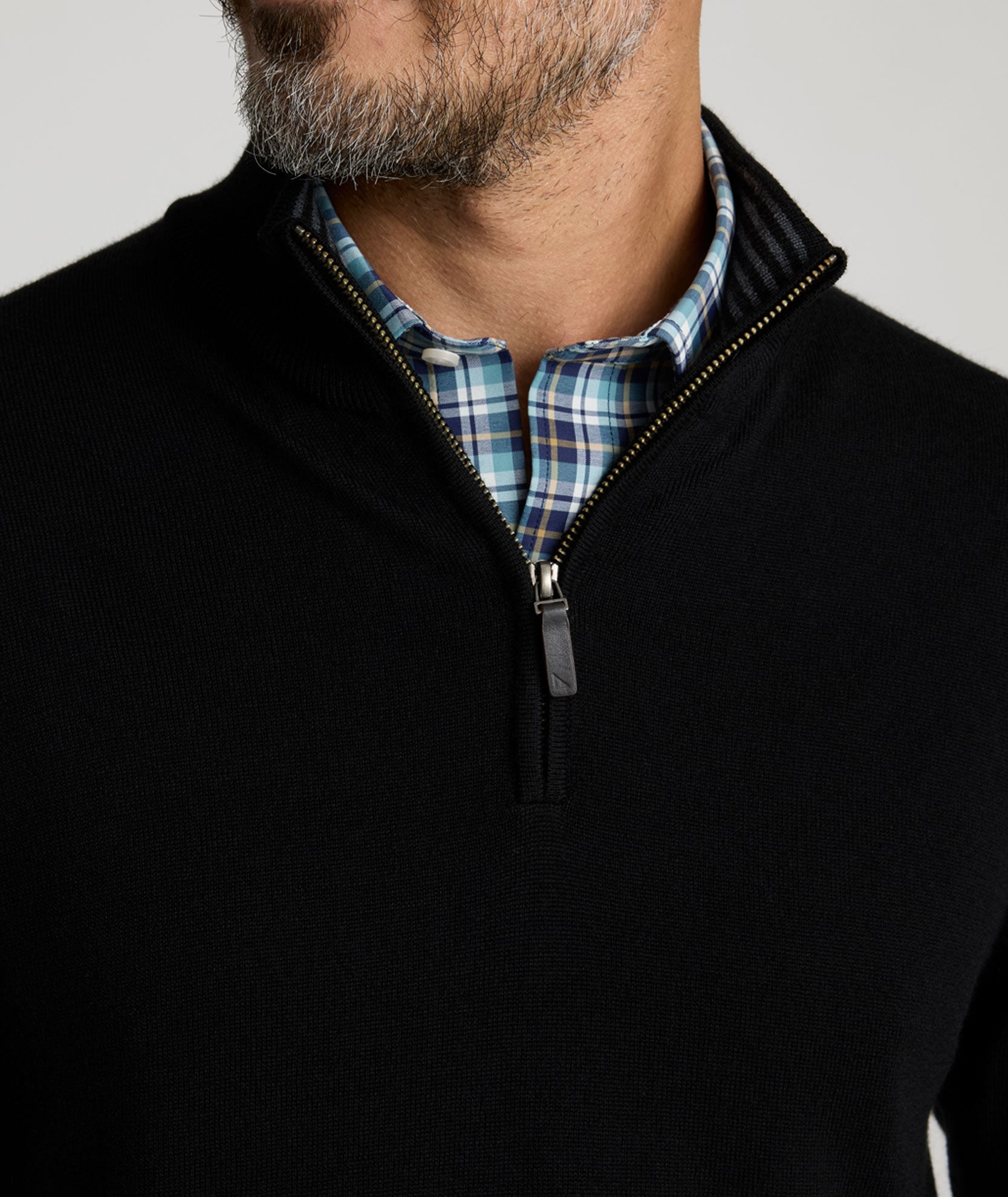 Merino Wool Quarter-Zip Sweater
