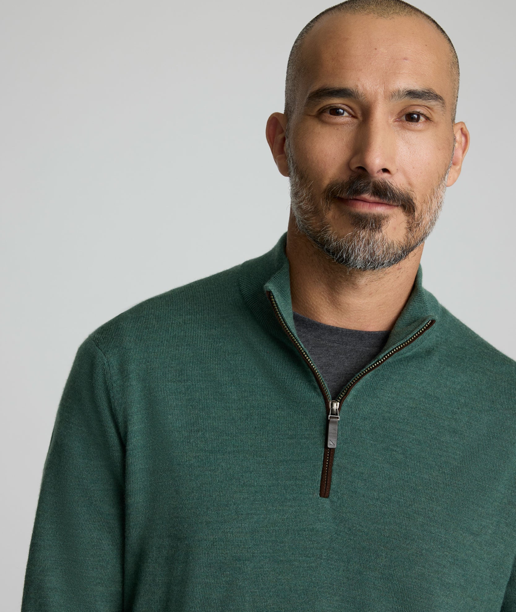Merino Wool Quarter-Zip Sweater - FINAL SALE