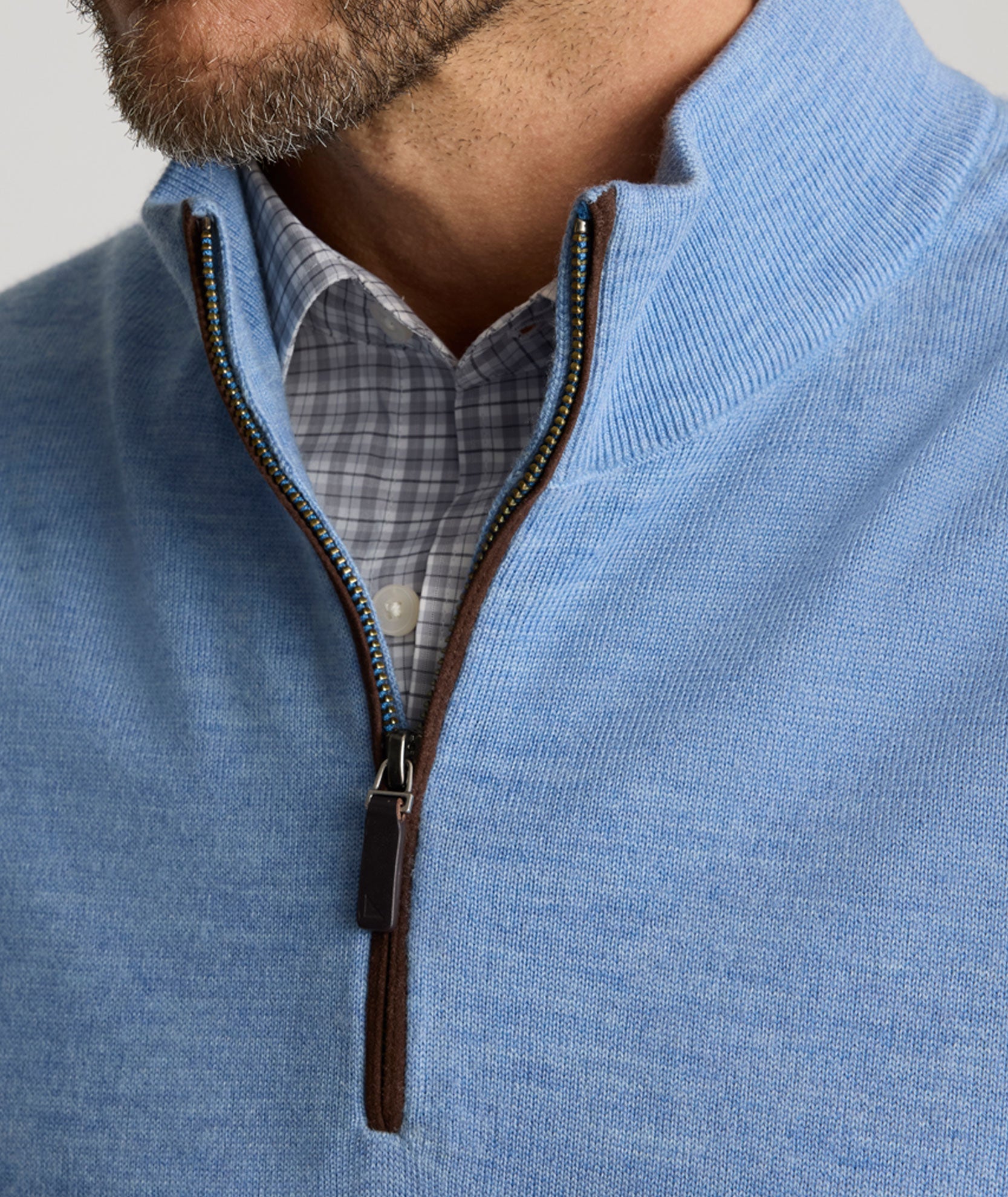 Merino Wool Quarter-Zip Sweater