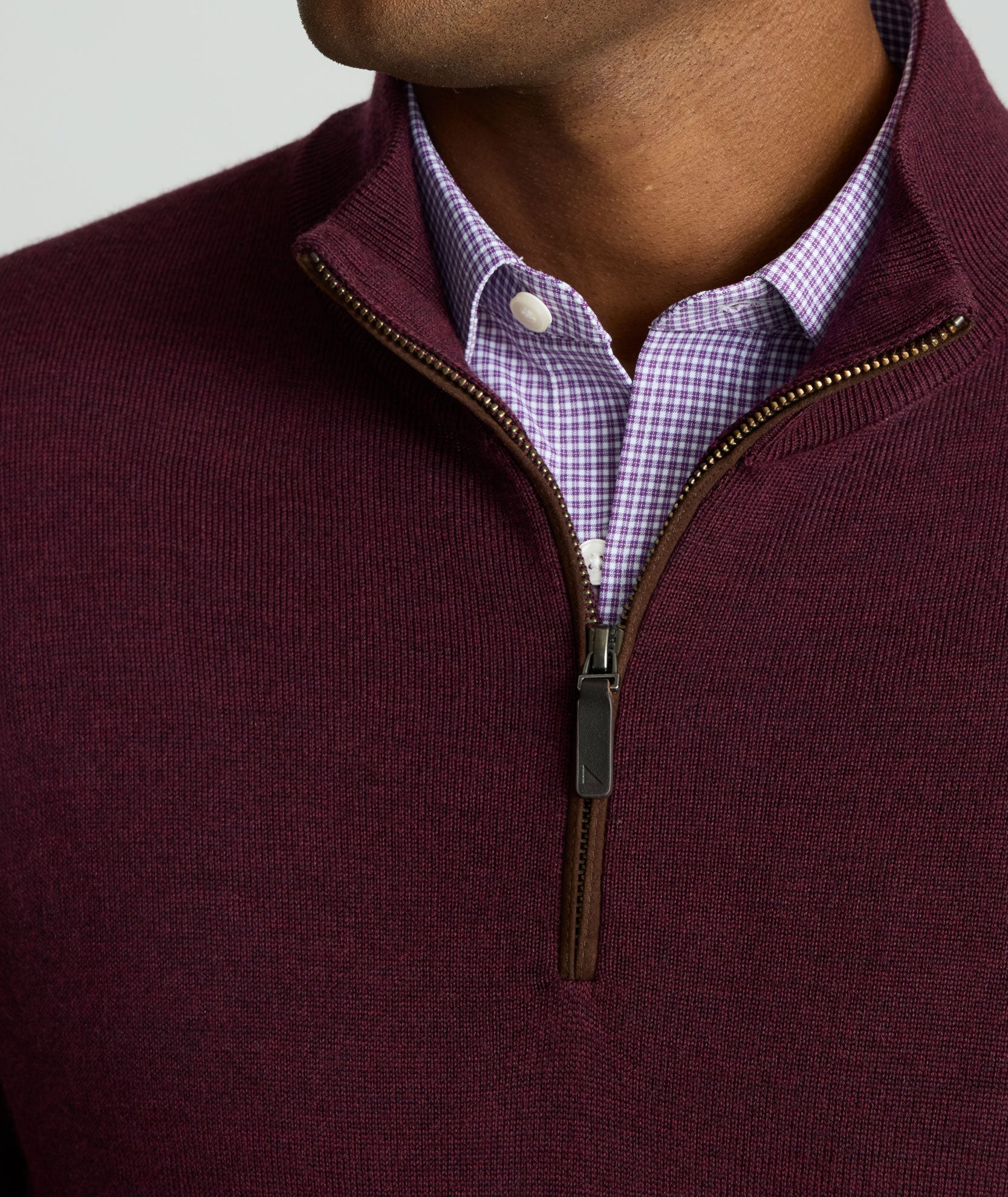Merino Wool Quarter-Zip Sweater