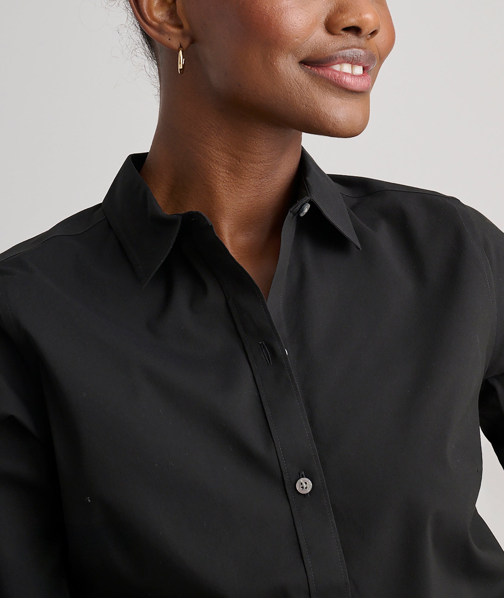 Wrinkle-Free Stretch Cotton Bella Shirt