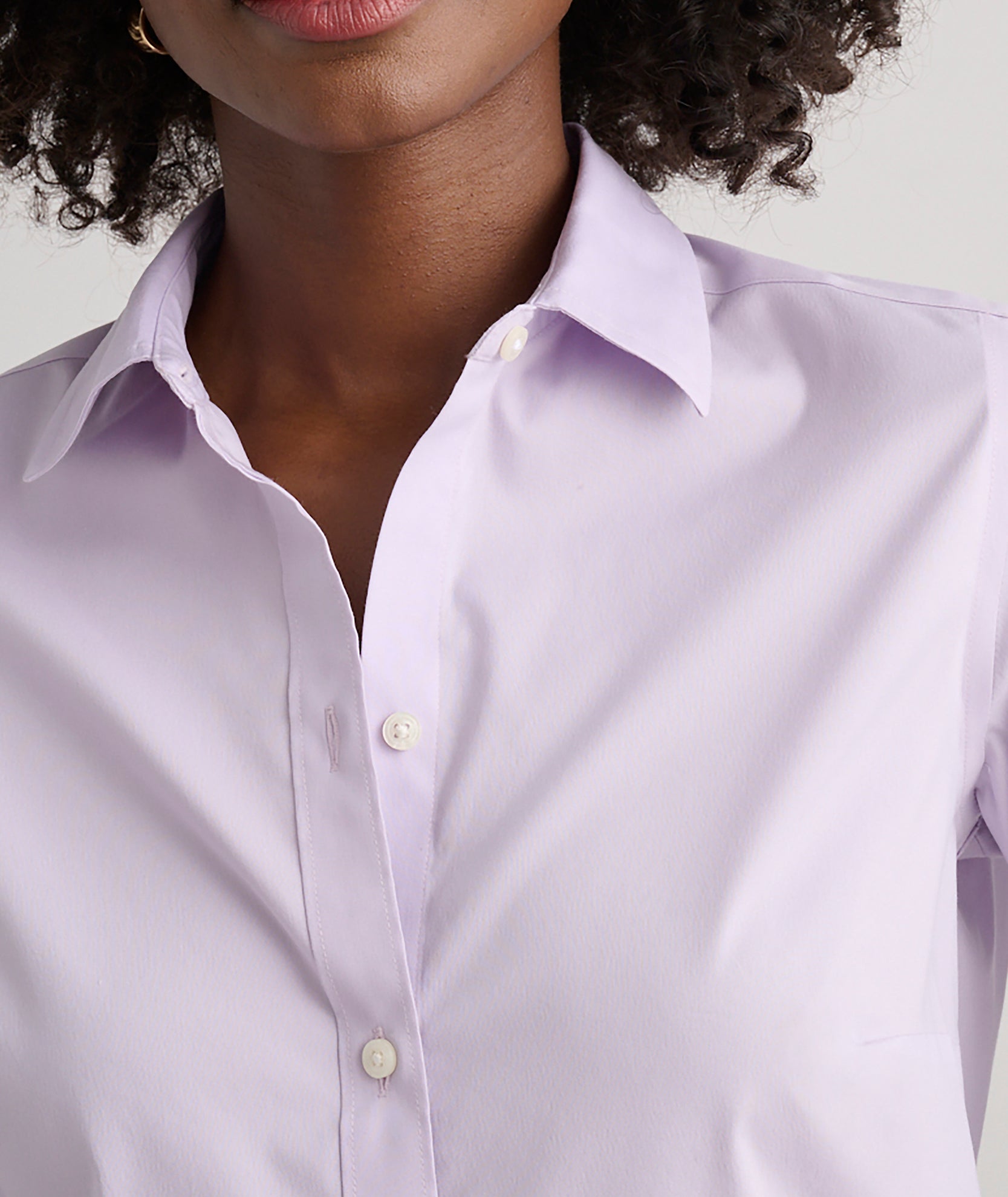 Wrinkle-Free Stretch Cotton Bella Shirt