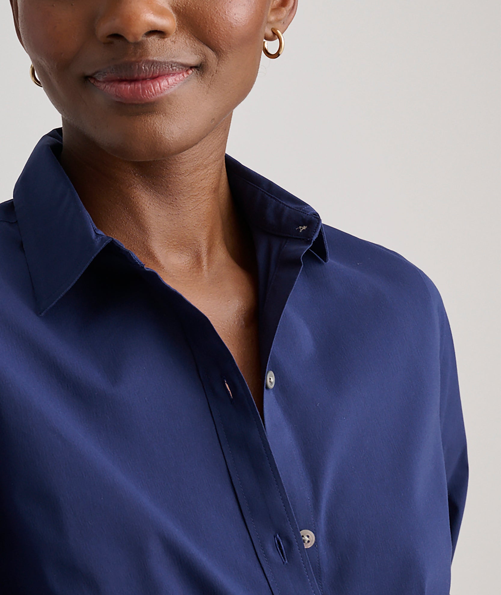 Wrinkle-Free Stretch Cotton Bella Shirt