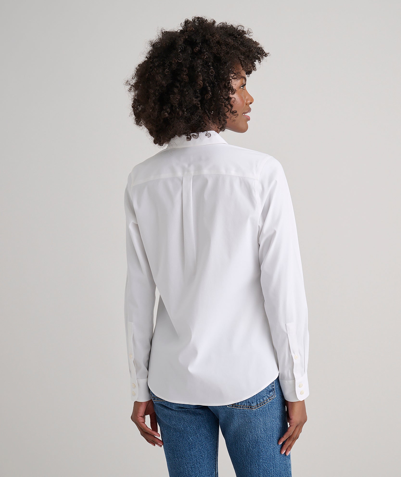 Wrinkle-Free Stretch Cotton Bella Shirt