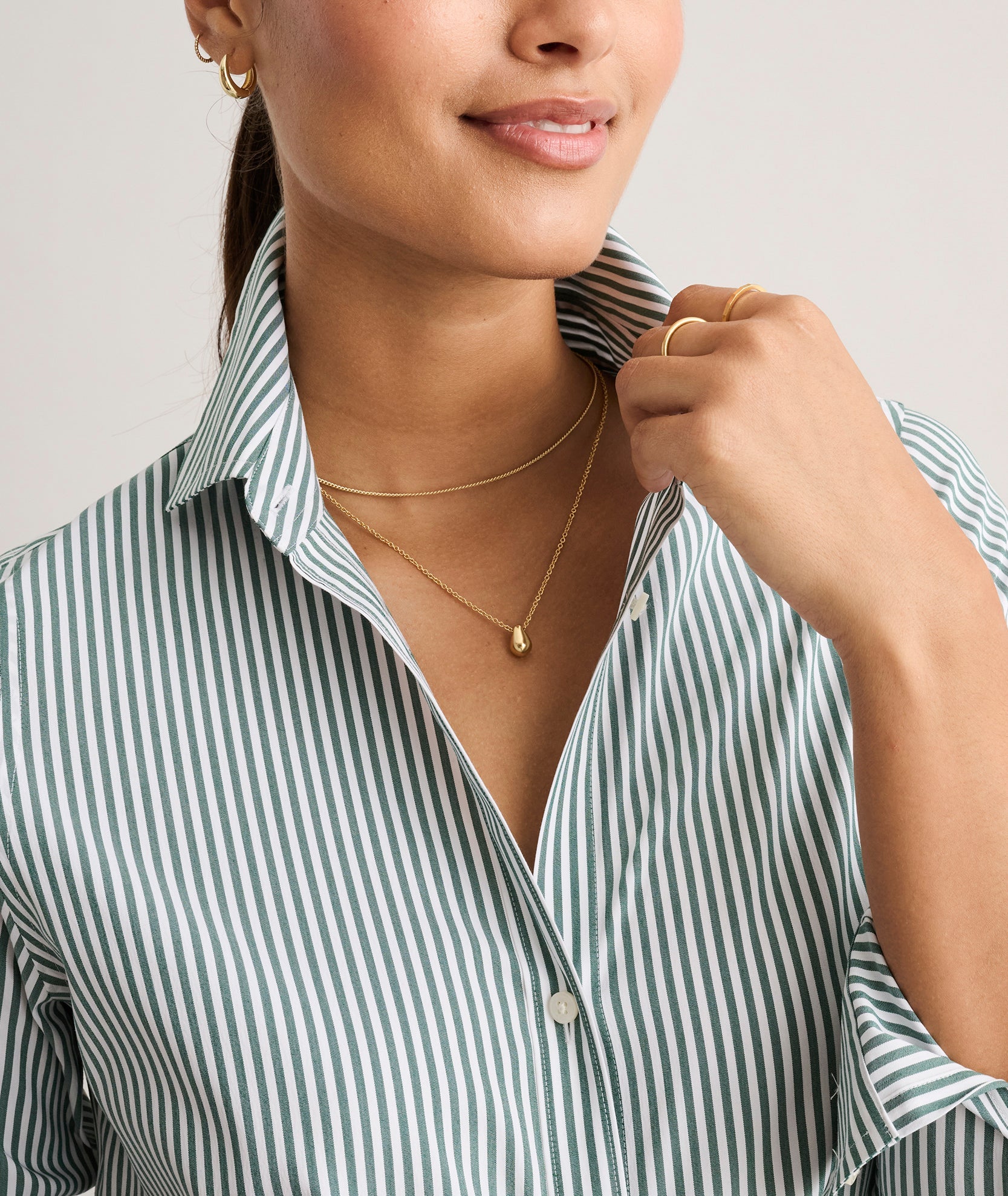 Wrinkle-Free Stretch Cotton Bella Shirt