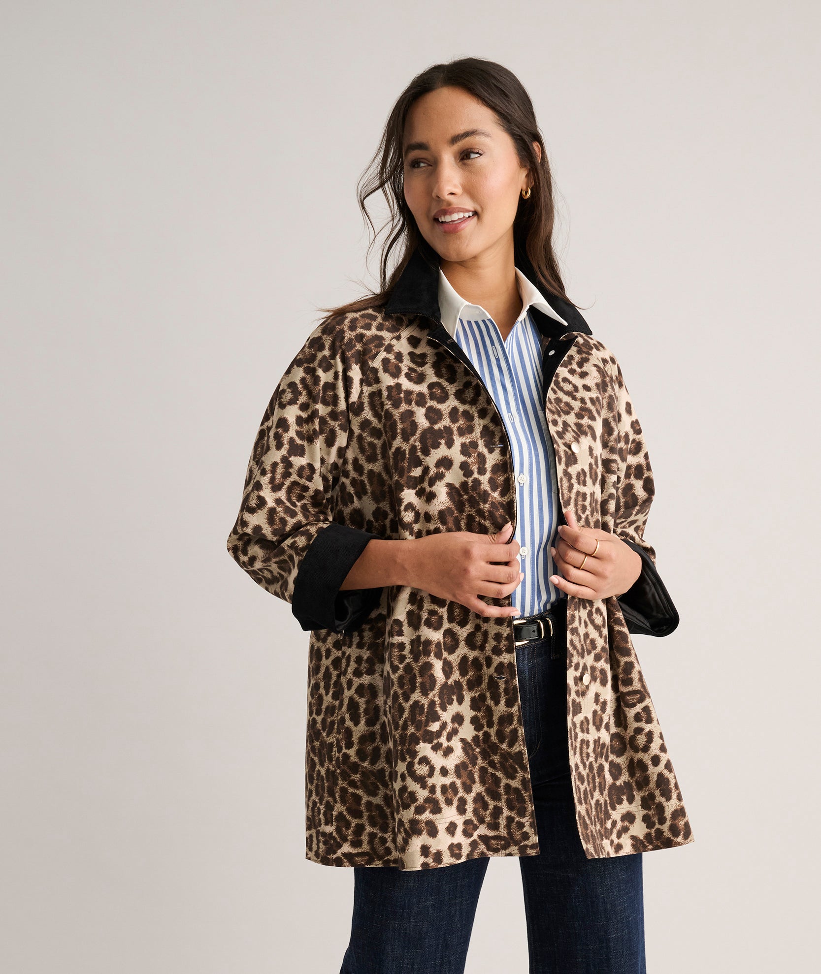 Leopard Canvas Blake Jacket