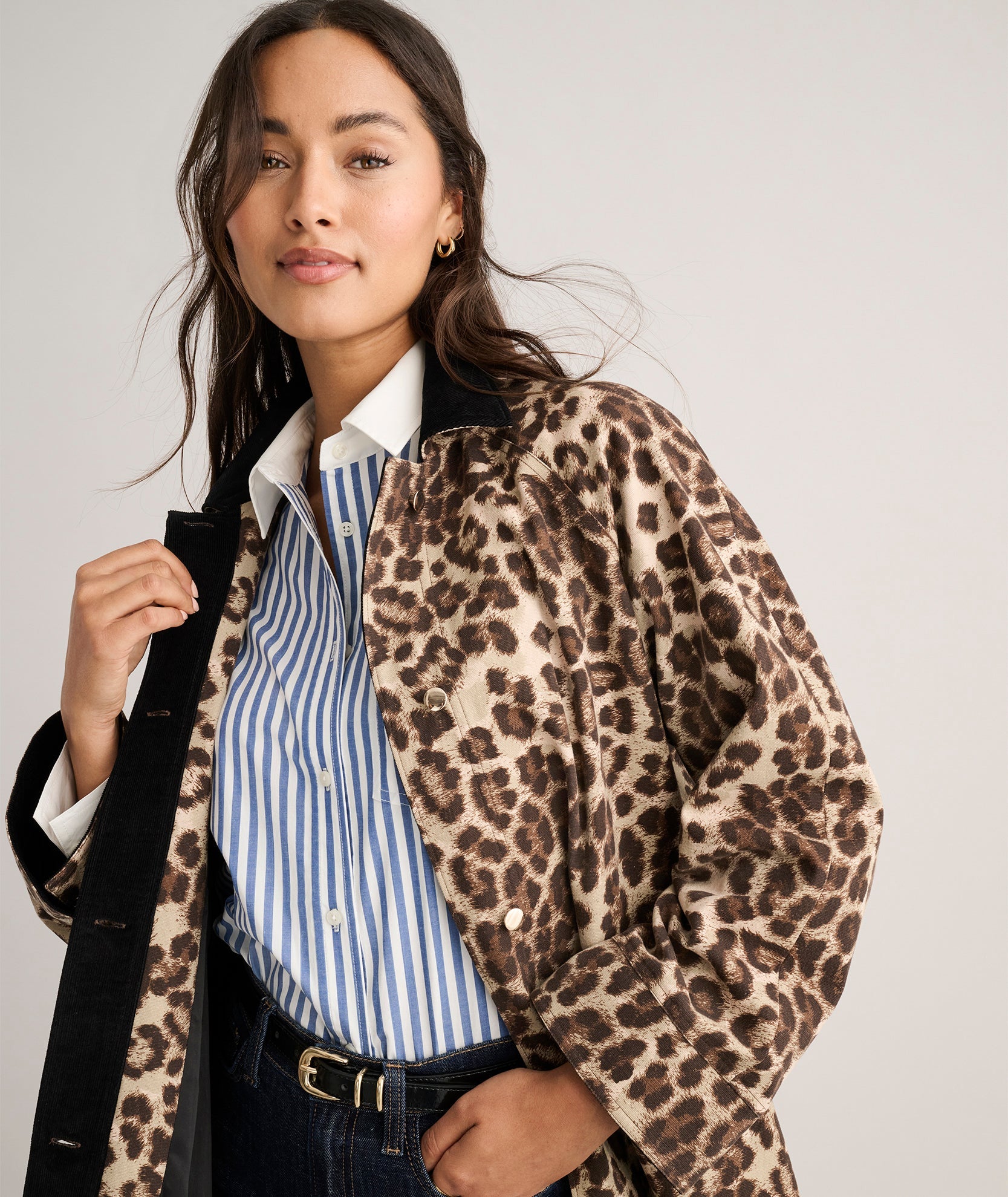 Leopard Canvas Blake Jacket