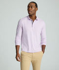 Wrinkle-Free Long-Sleeve Polo
