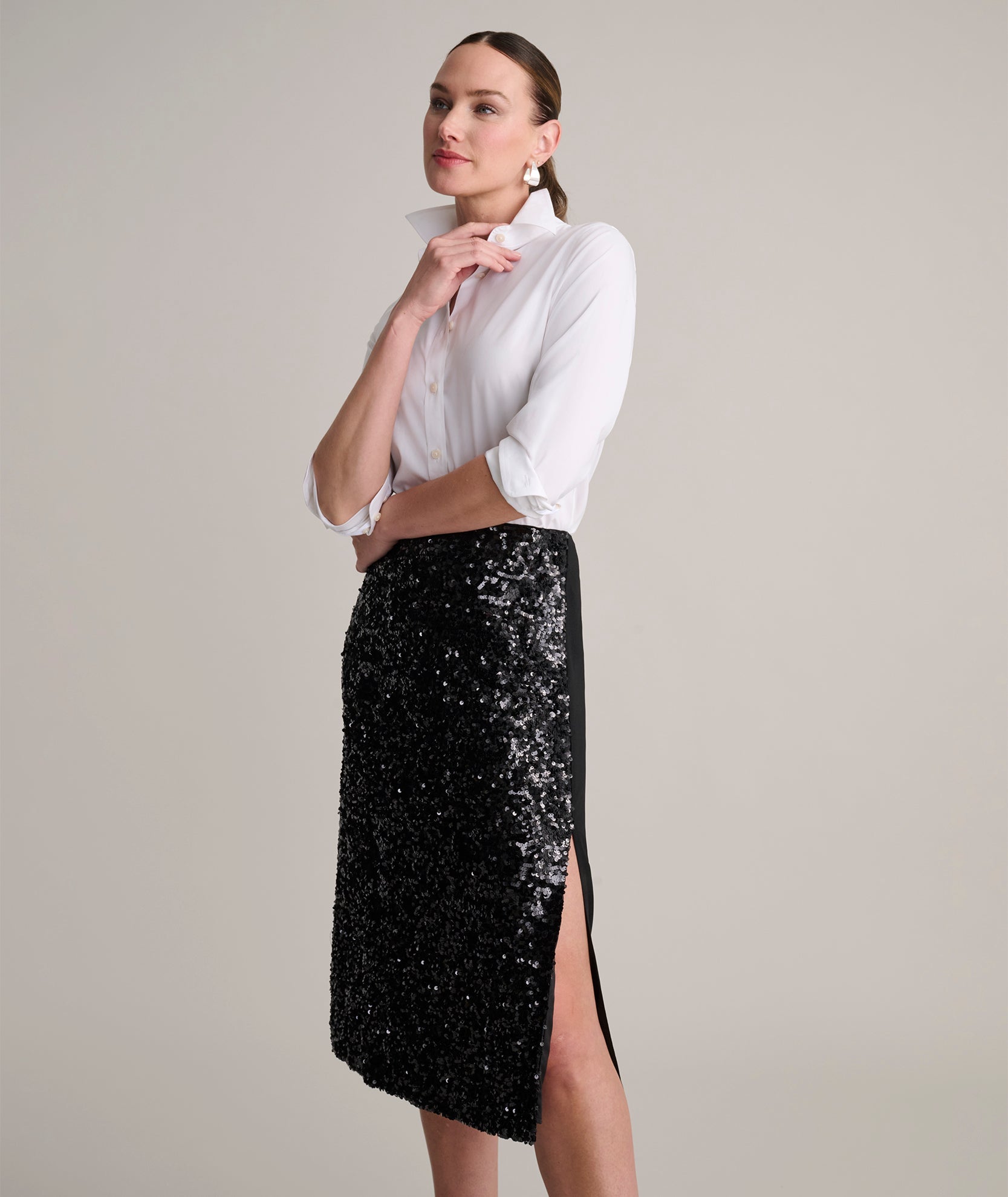 Sequinned Celine Skirt