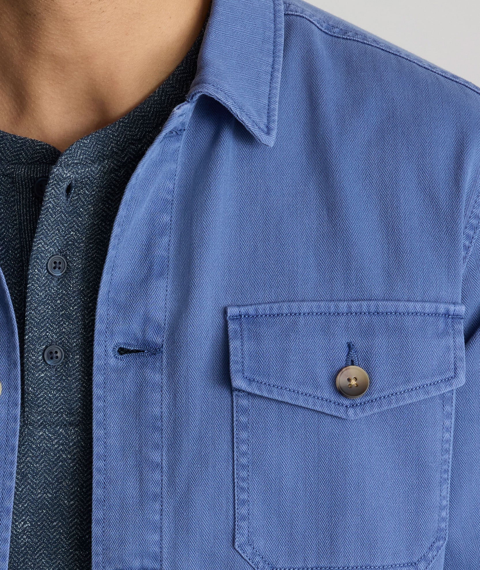 Herringbone Overshirt - FINAL SALE