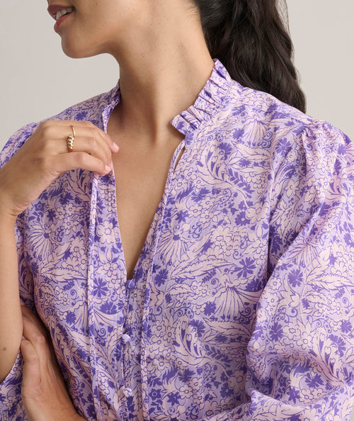 Cotton V-Neck Charlie Shirt