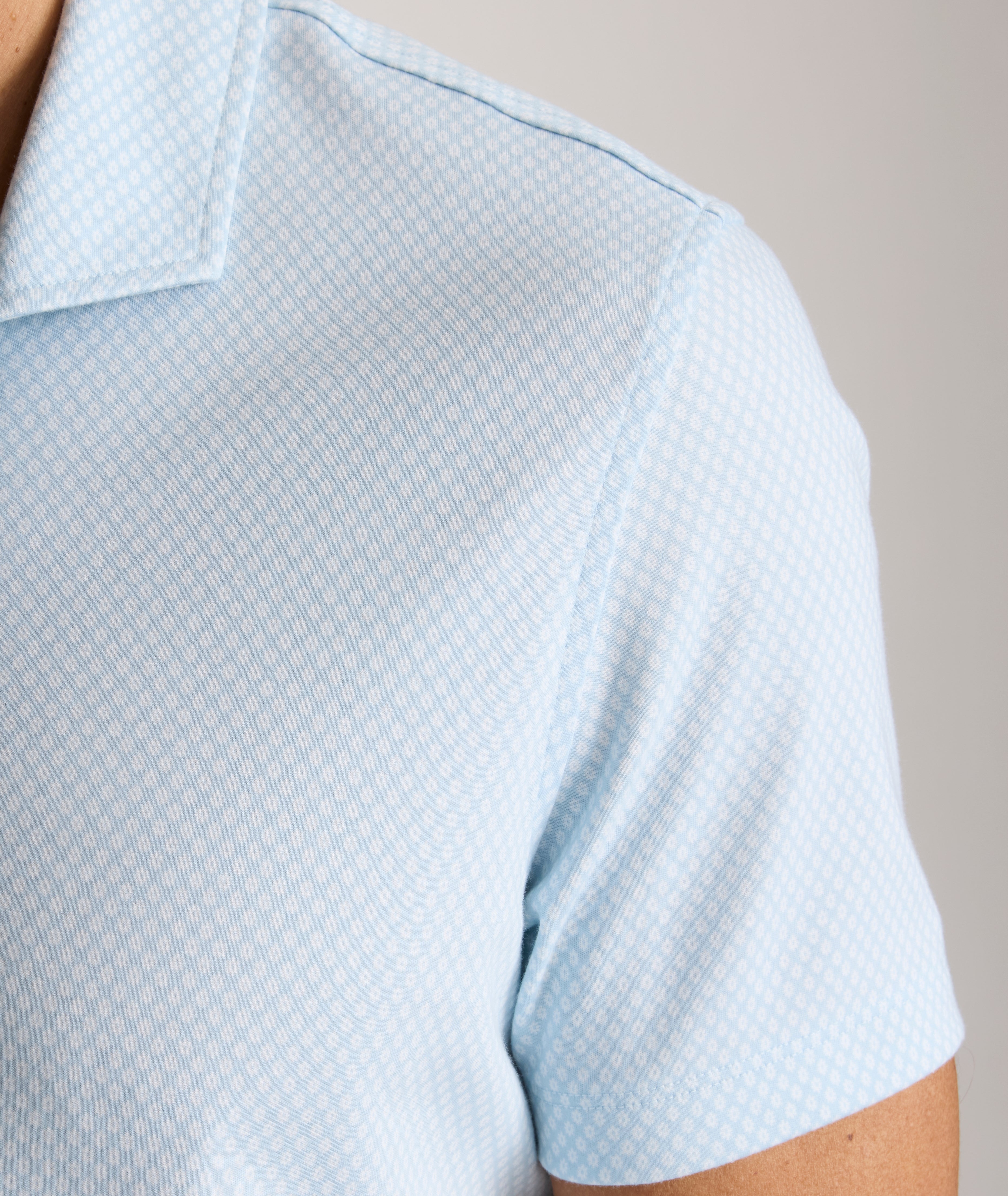Wrinkle-Free Printed Damaschino Polo - FINAL SALE