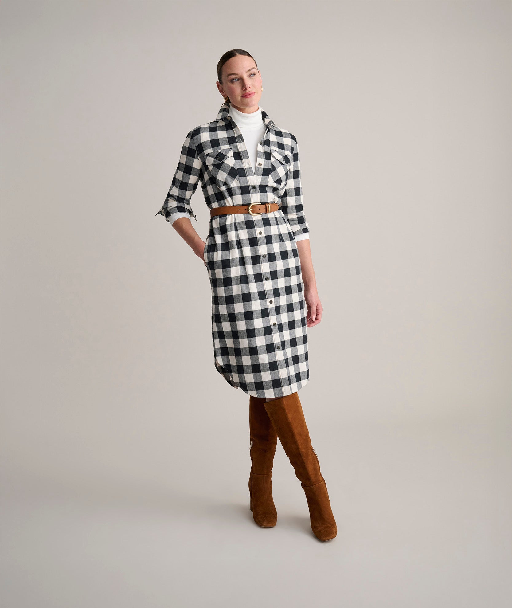 Cotton Midi Colby Shirt Dress