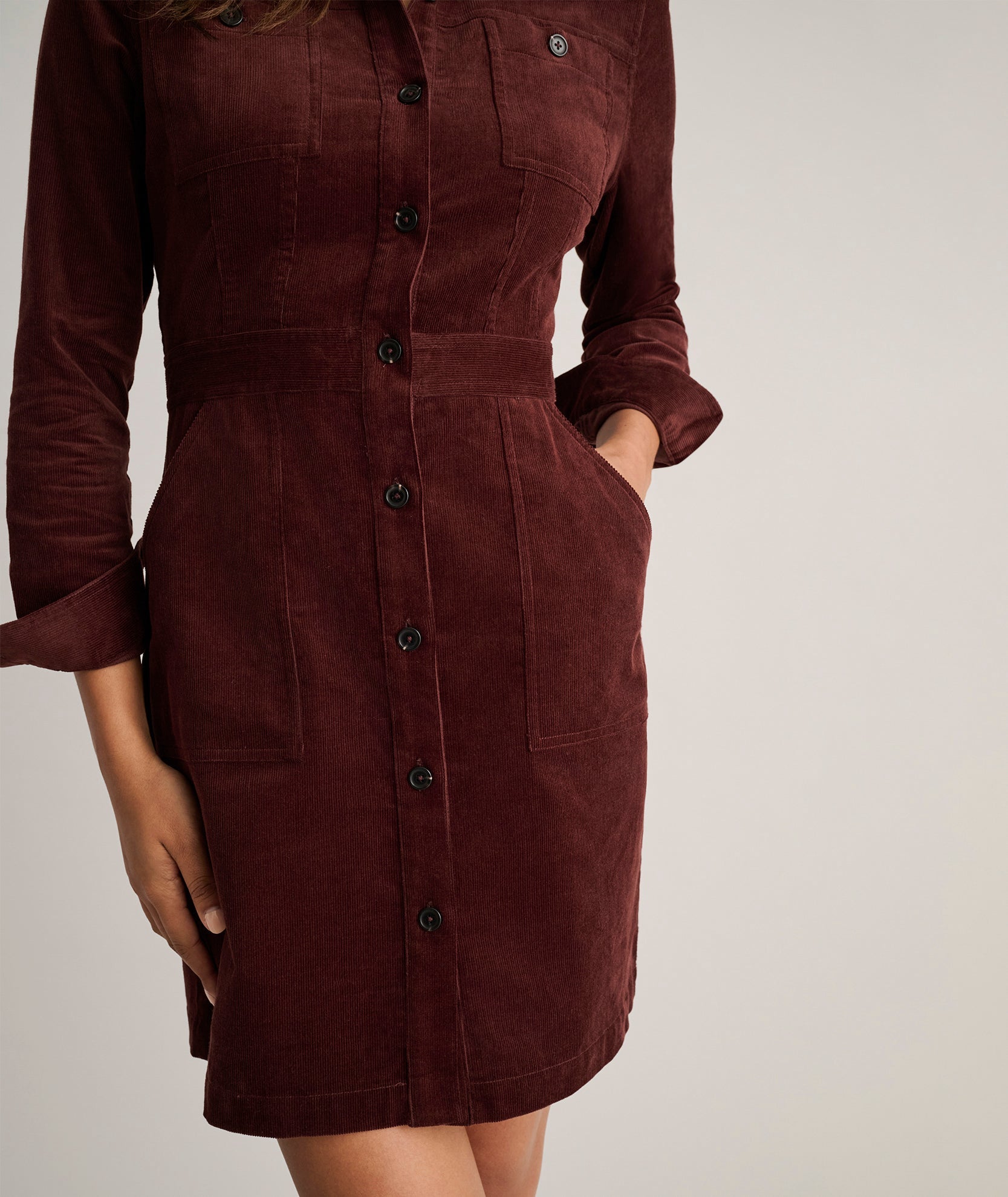 Corduroy Cora Shirt Dress