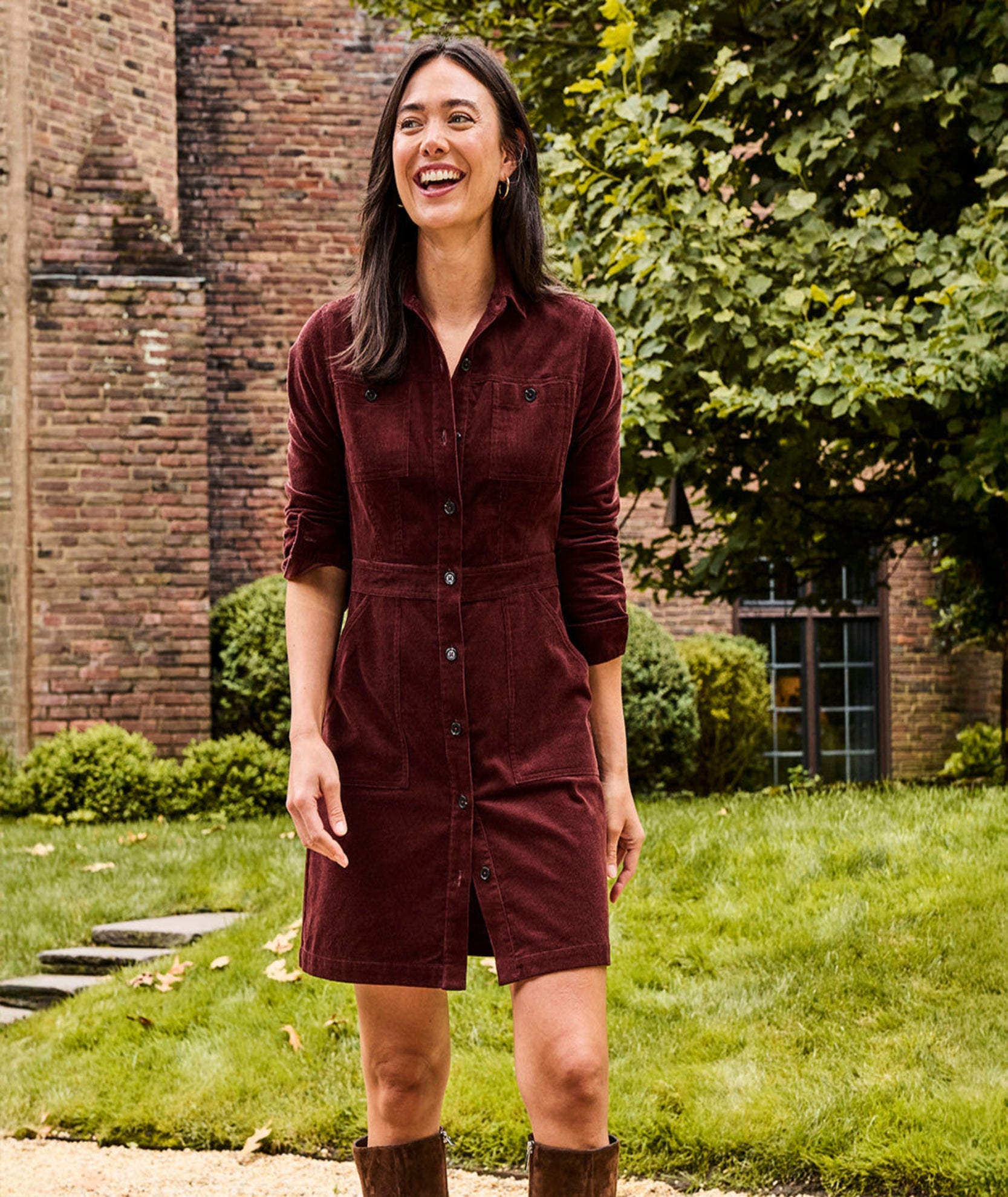 Corduroy Cora Shirt Dress