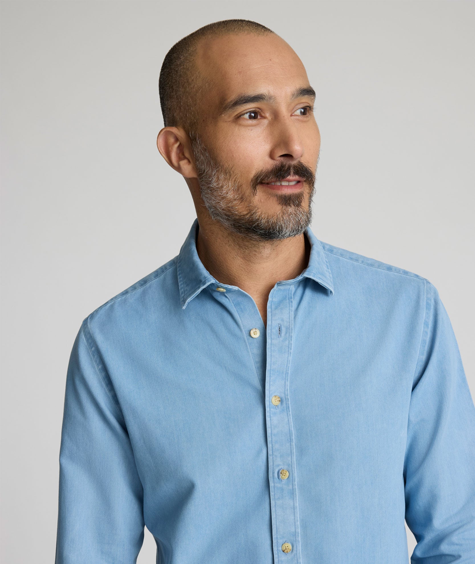 Wrinkle-Free Denim Courbet Shirt - FINAL SALE