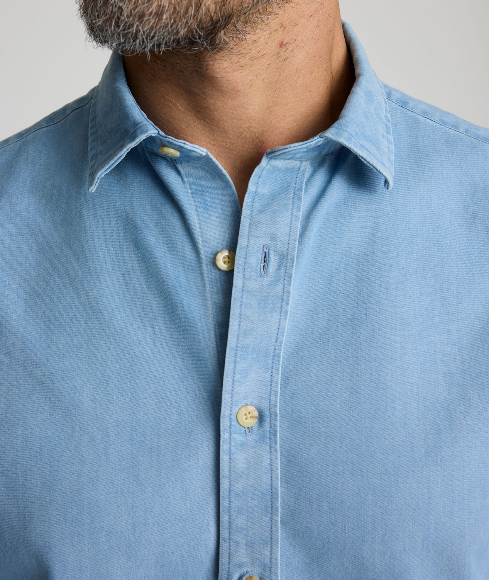 Wrinkle-Free Denim Courbet Shirt - FINAL SALE