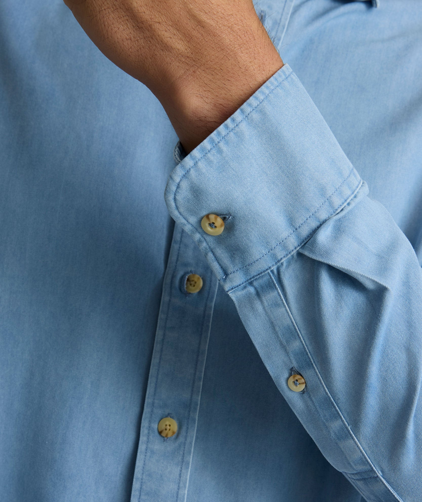 Wrinkle-Free Denim Courbet Shirt - FINAL SALE