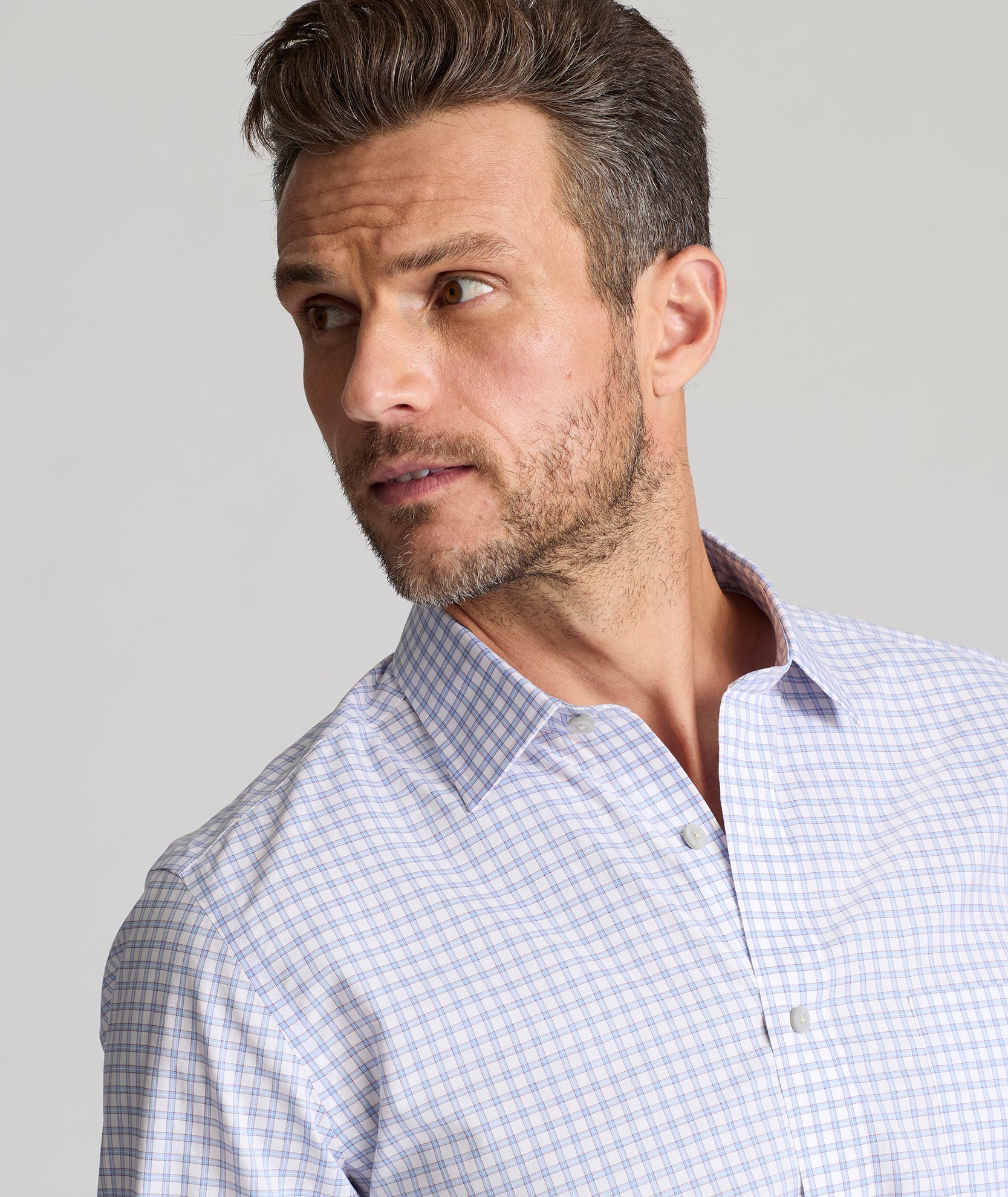Italian Wrinkle-Free Cunningham Shirt - FINAL SALE
