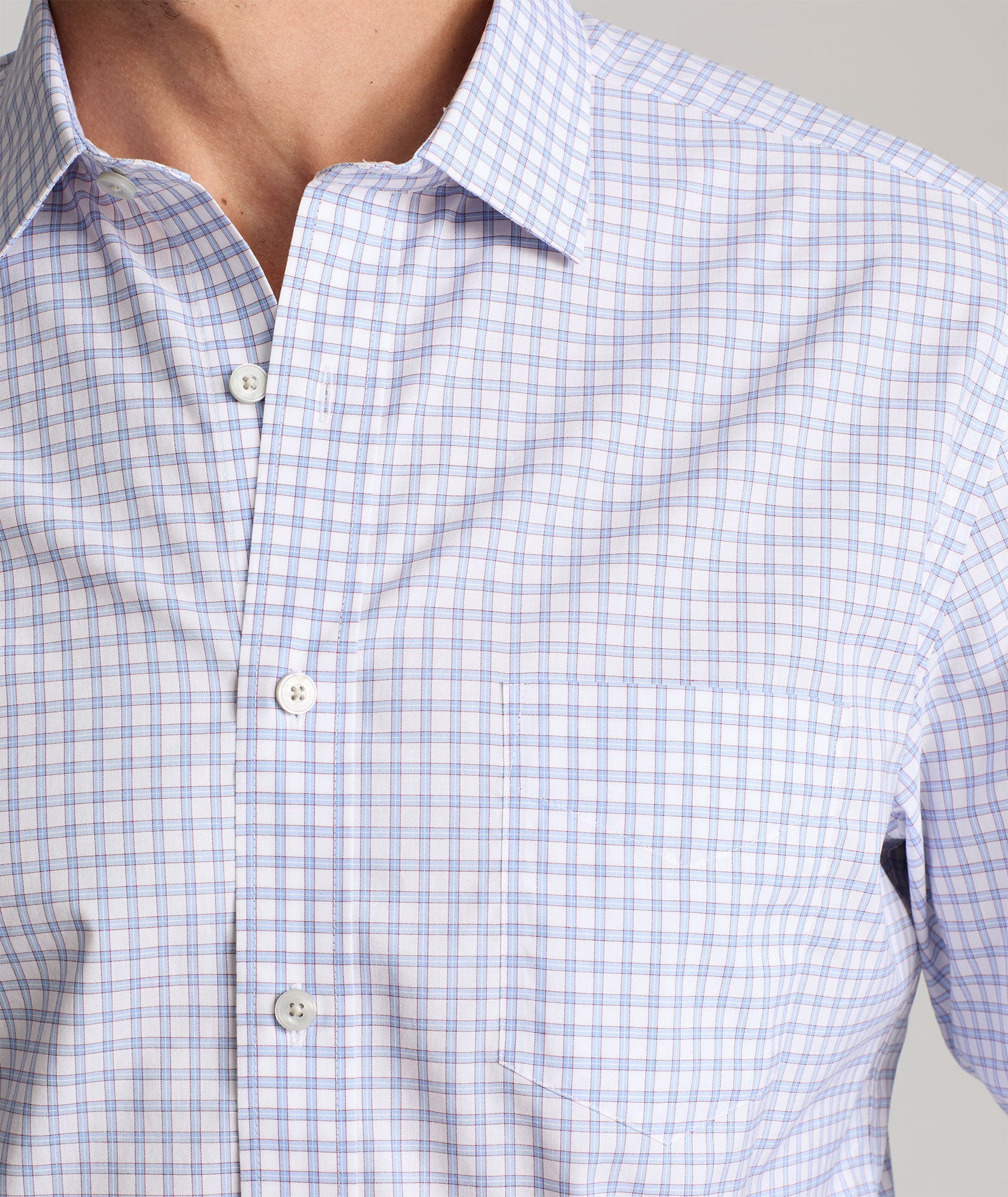 Italian Wrinkle-Free Cunningham Shirt - FINAL SALE