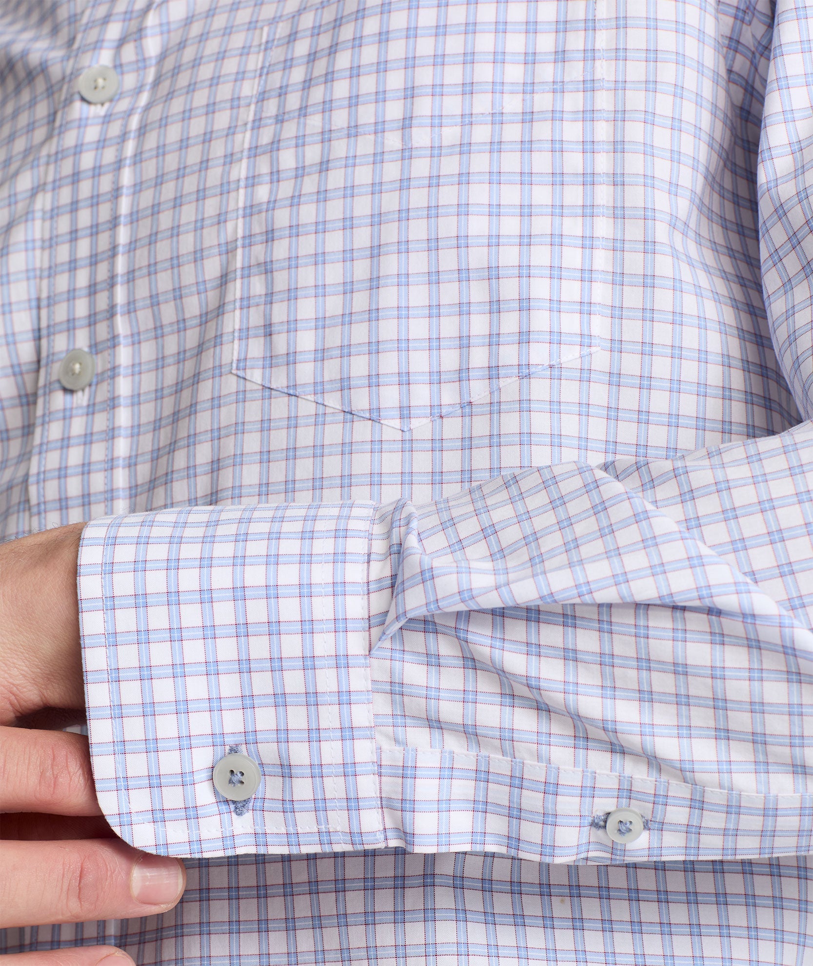 Italian Wrinkle-Free Cunningham Shirt - FINAL SALE