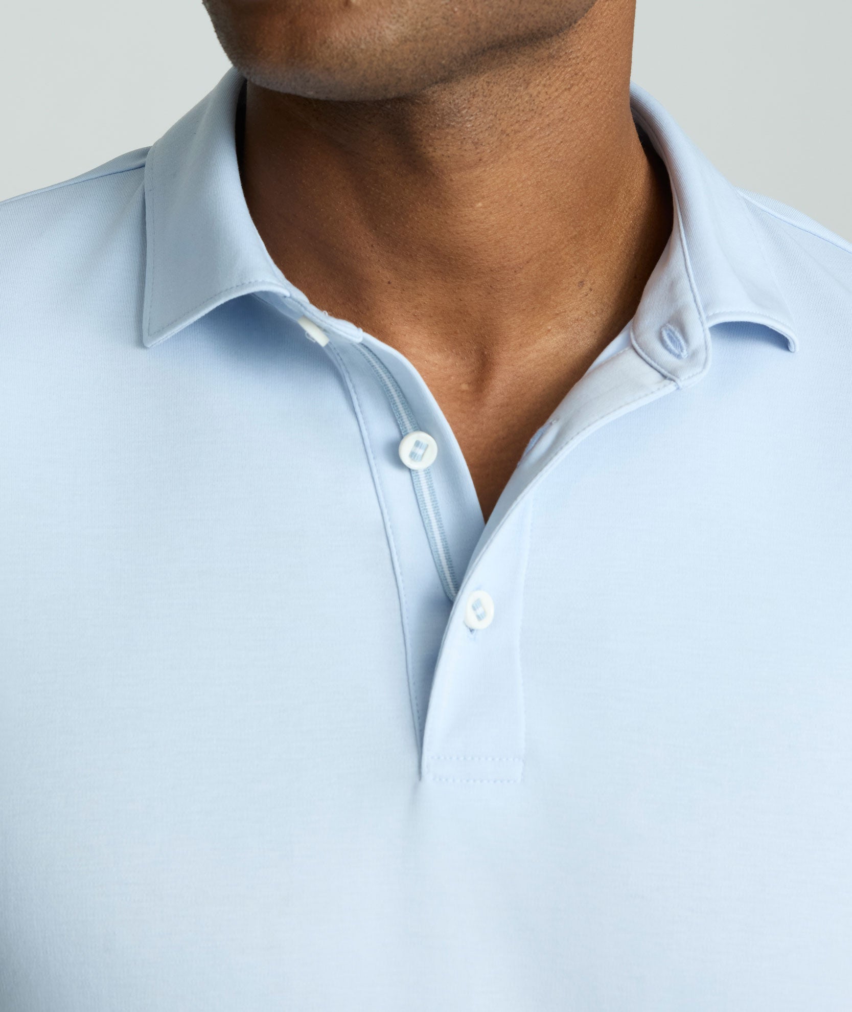 Wrinkle-Free Damaschino Long-Sleeve Polo