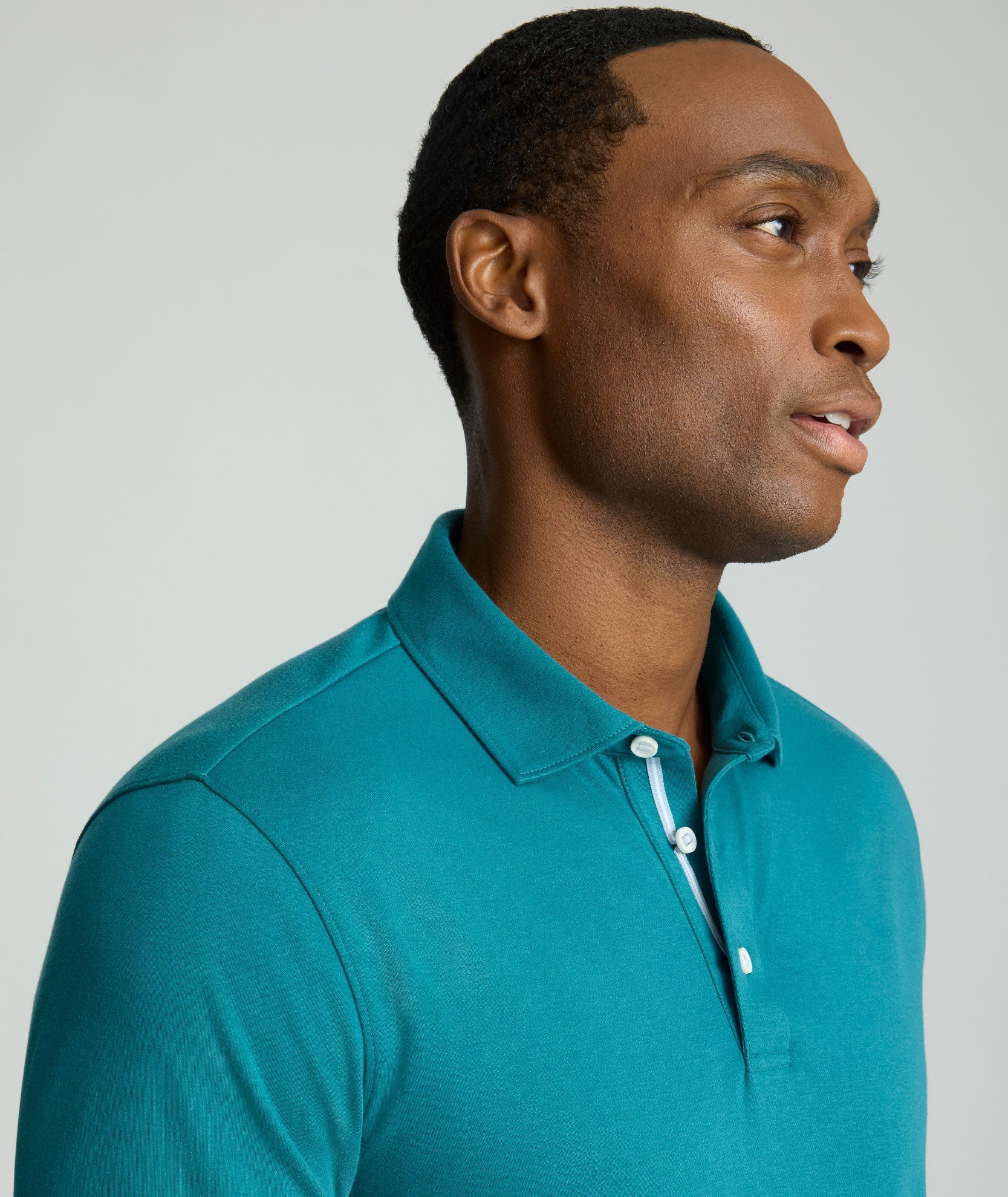 Wrinkle-Free Damaschino Long-Sleeve Polo - FINAL SALE