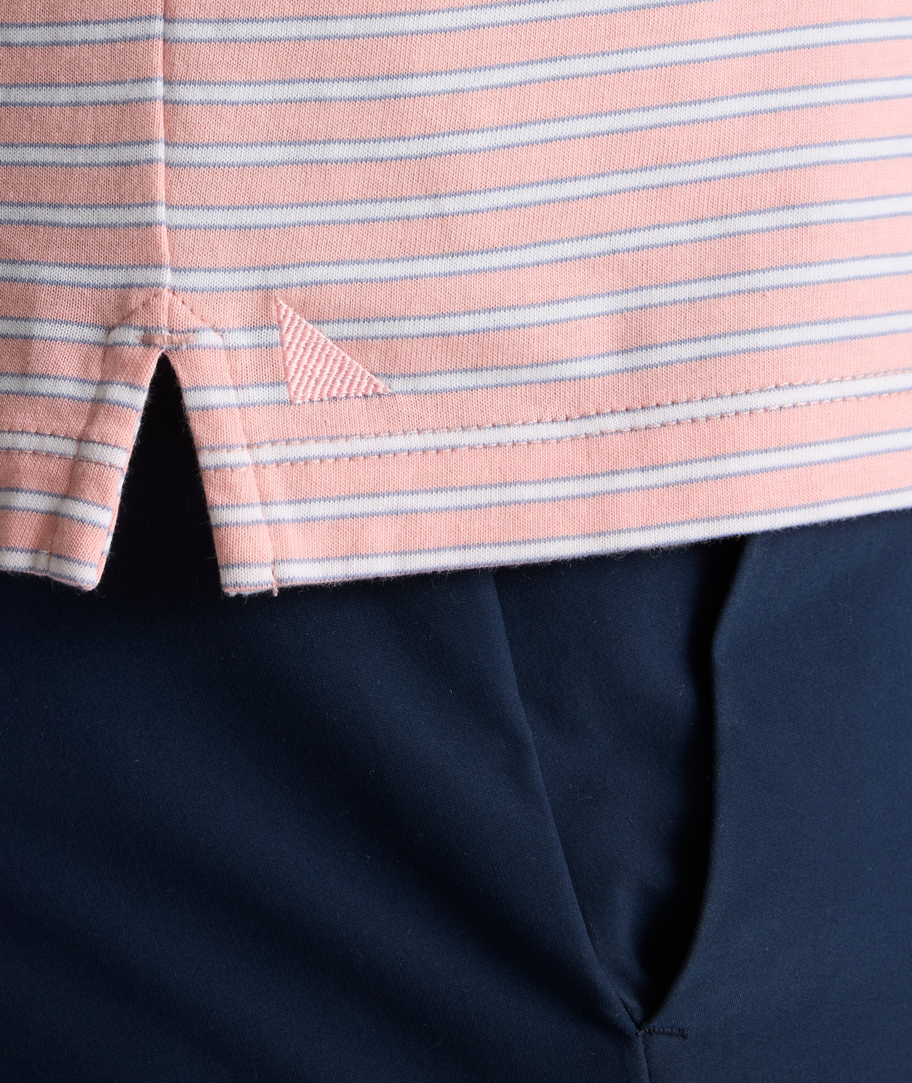 Striped Jersey Performance Polo - FINAL SALE