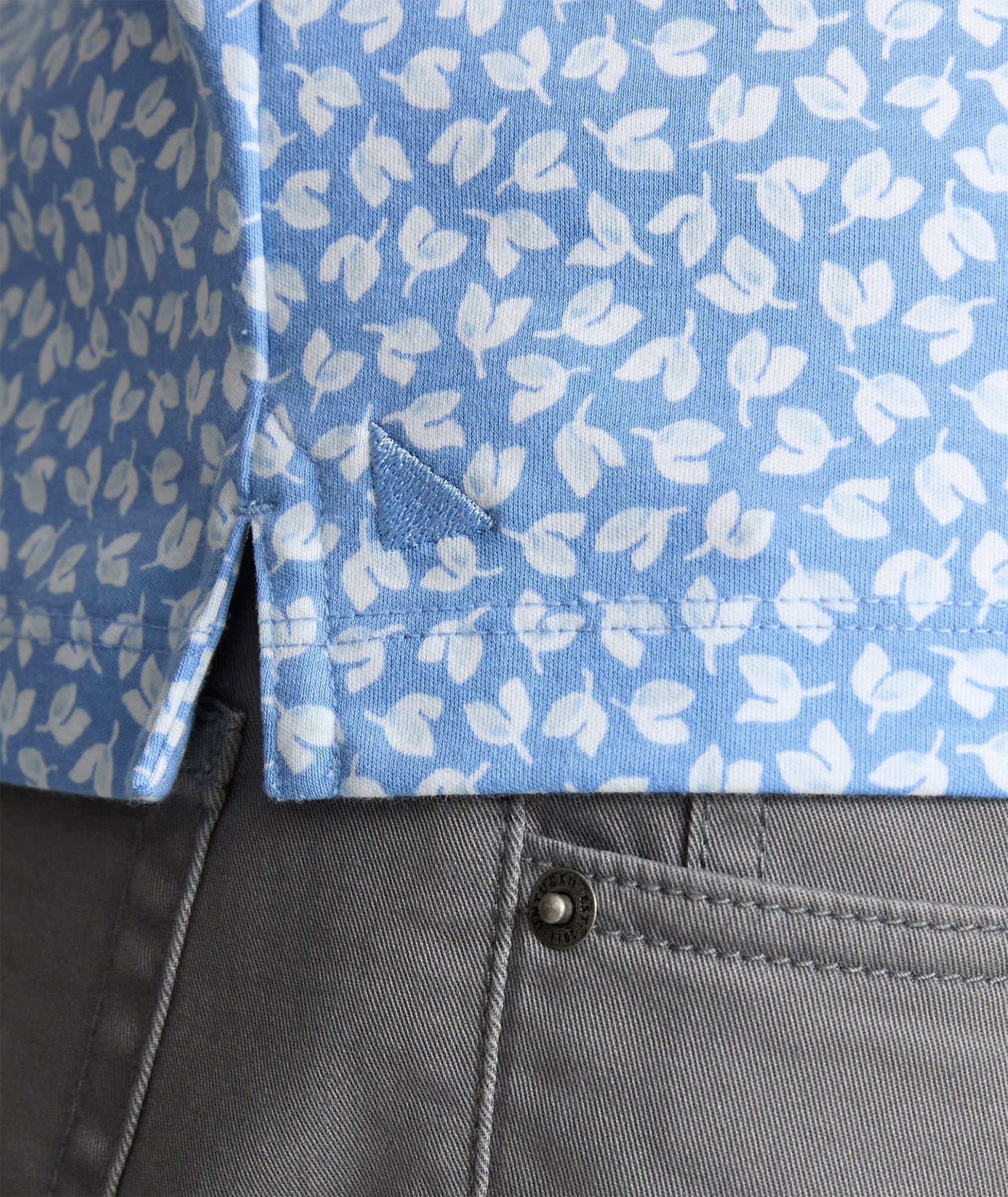 Wrinkle-Free Printed Damaschino Polo - FINAL SALE