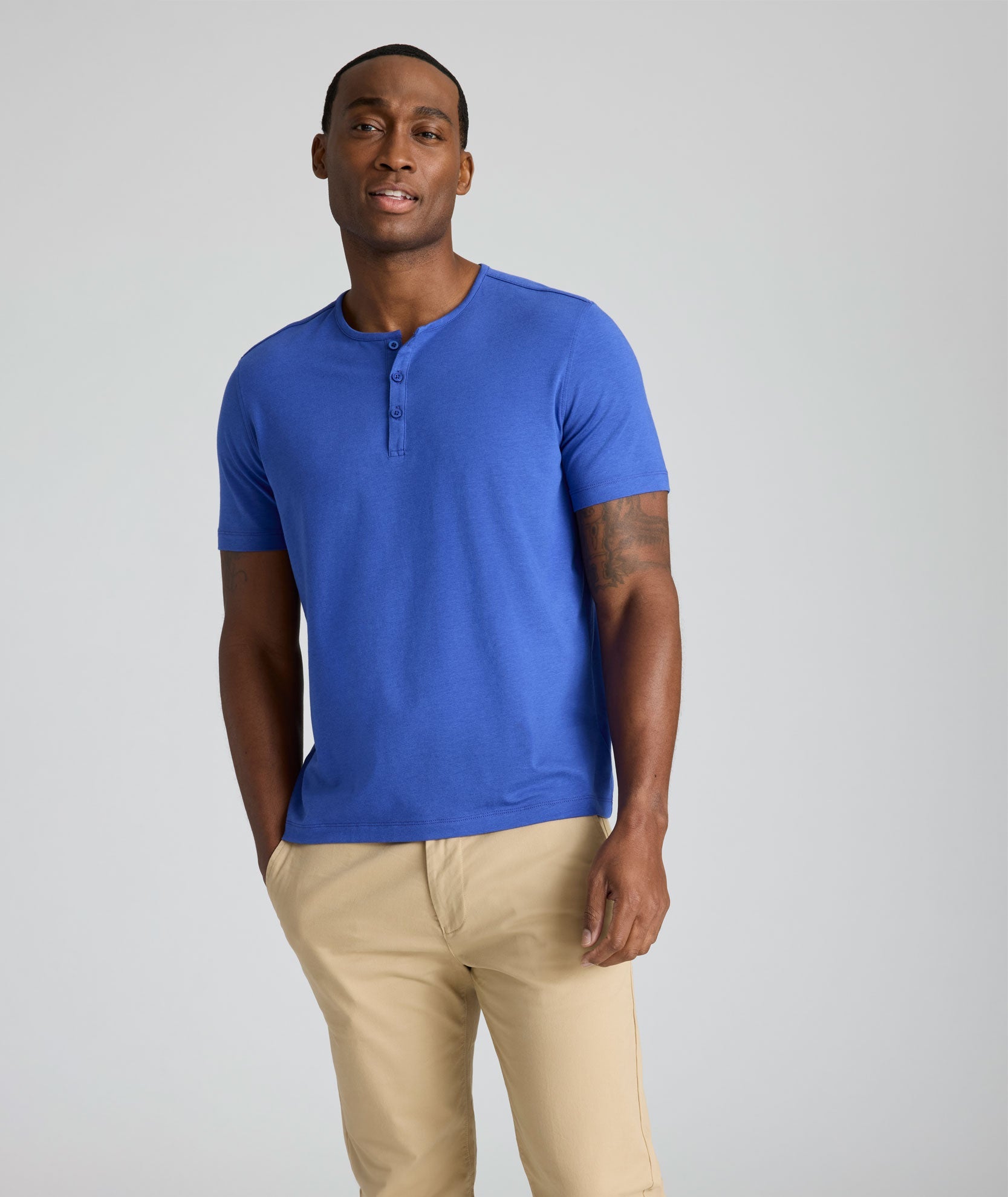 EcoSoft™ Short-Sleeve Henley