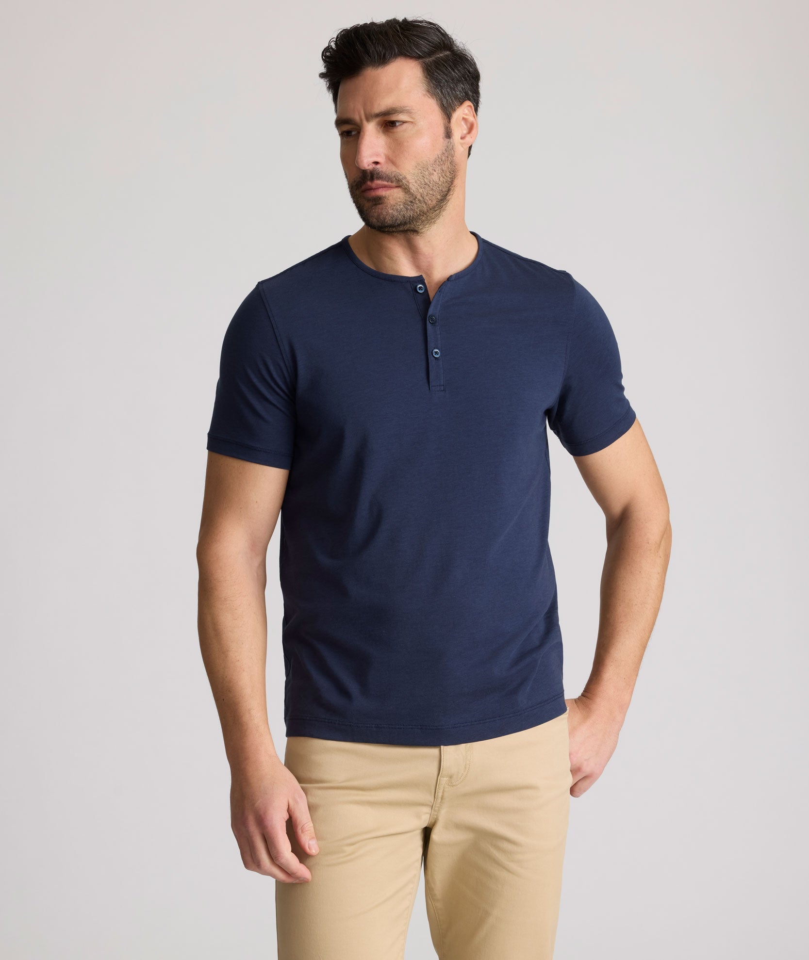 EcoSoft™ Short-Sleeve Henley