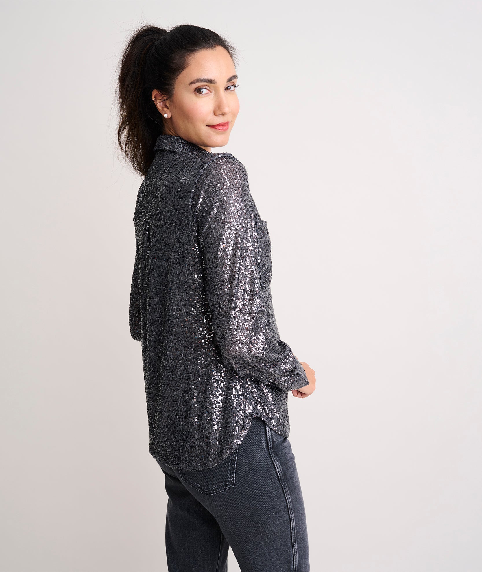 Sequin Harlow Shirt - FINAL SALE