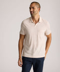 Cotton-Linen Johnny Collar Polo - FINAL SALE