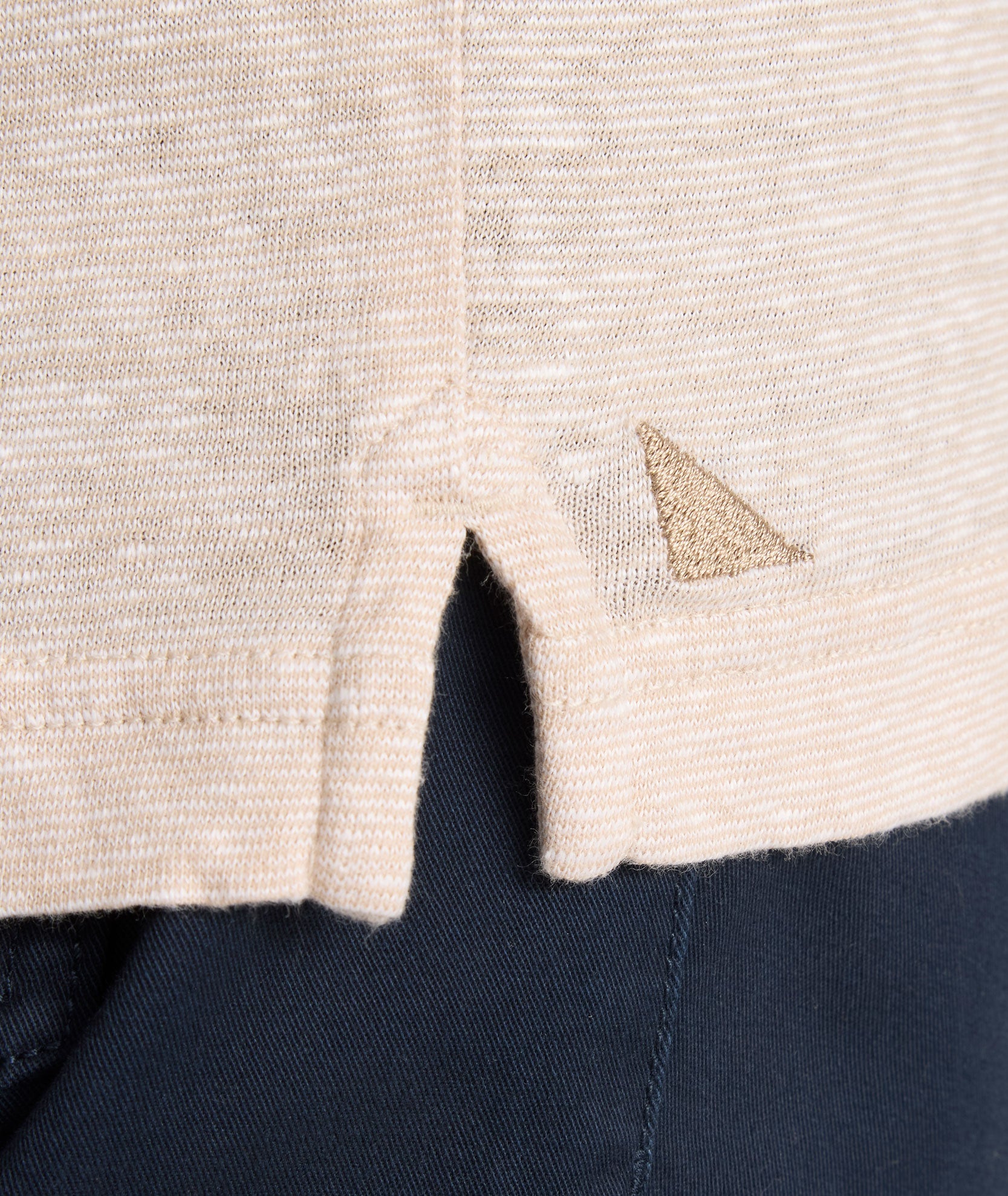 Cotton-Linen Johnny Collar Polo - FINAL SALE