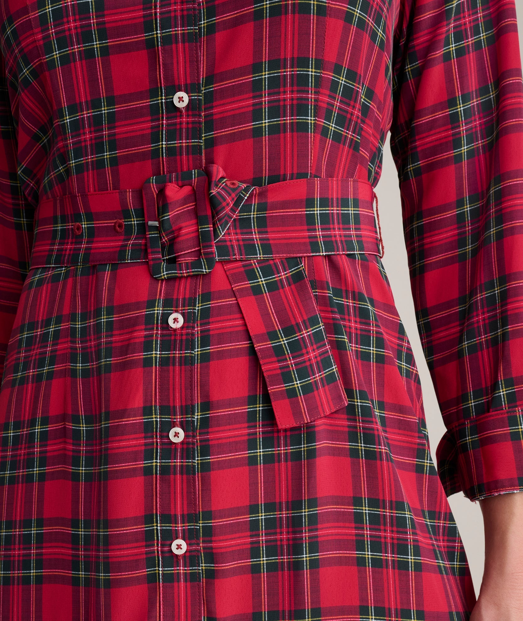 Plaid Judy Pleated Dress