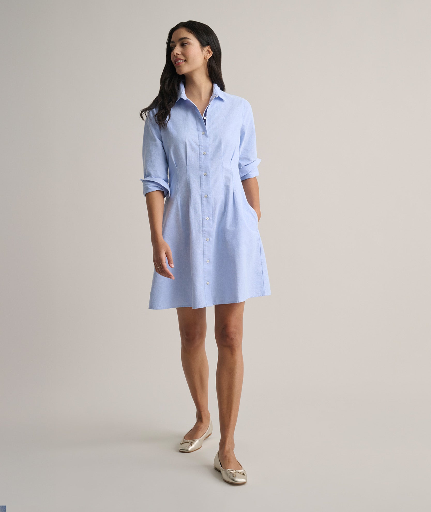 Cotton Oxford Jules Shirt Dress - FINAL SALE