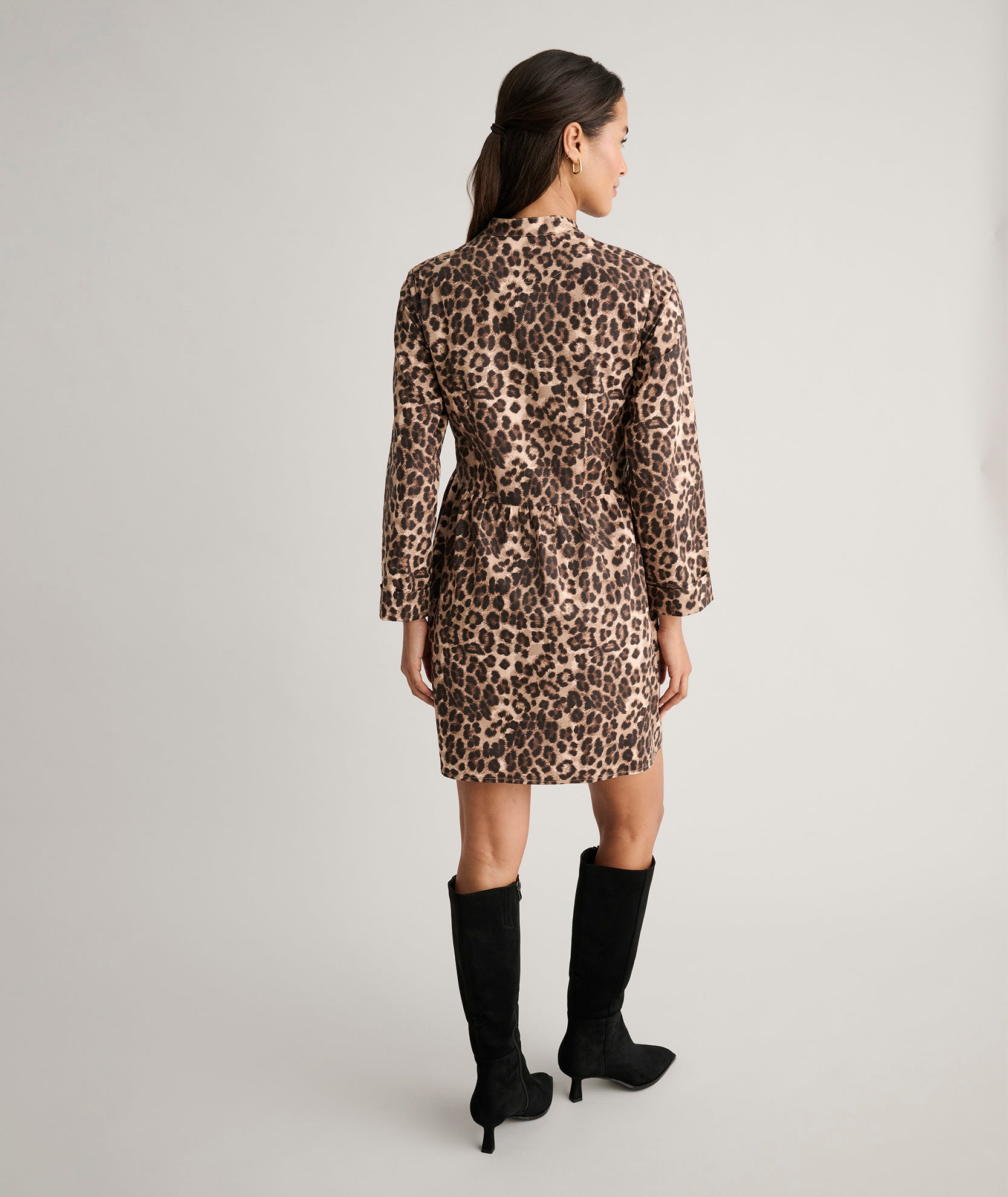 Stretch Cotton Lauren Shirt Dress