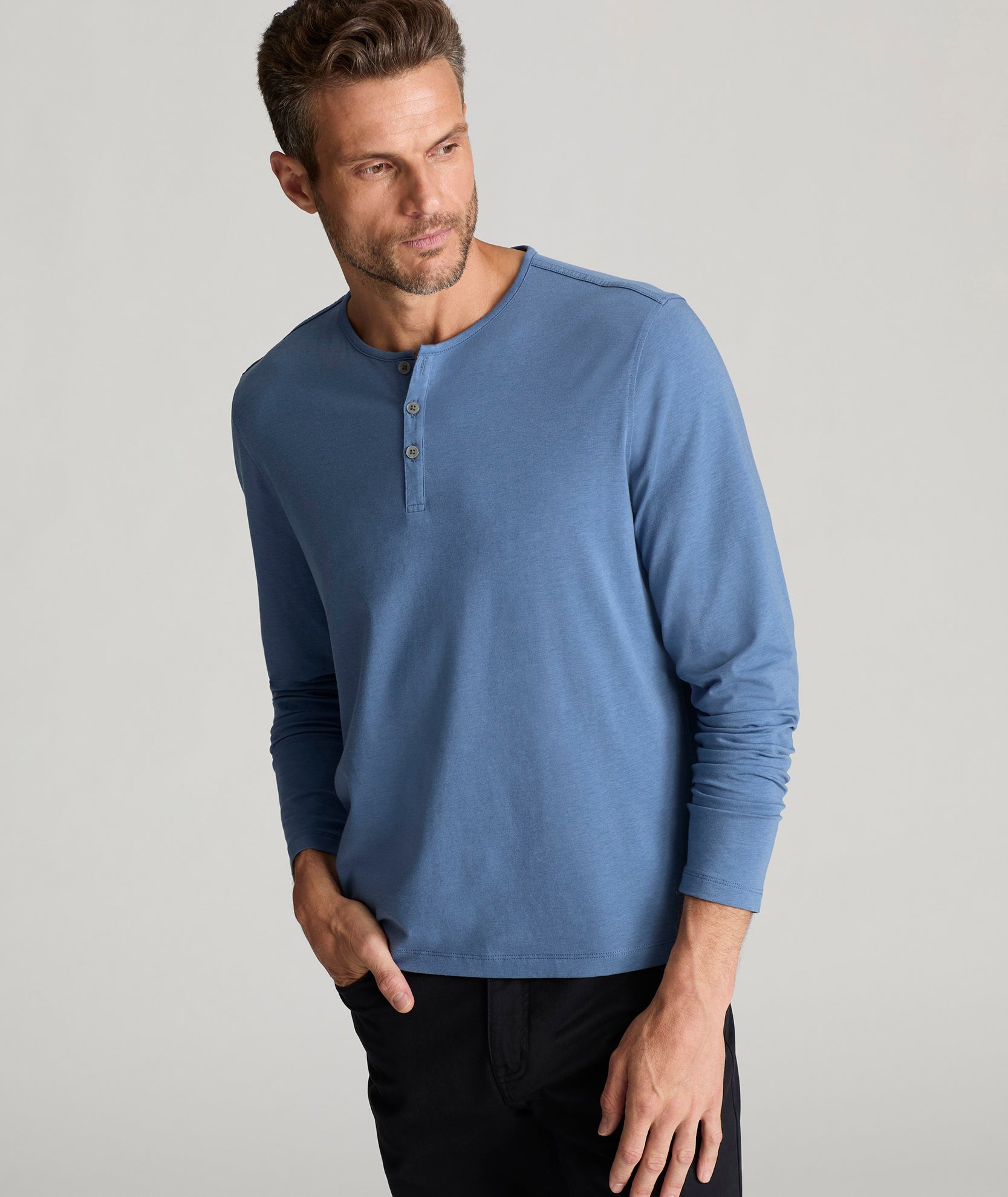 EcoSoft™ Henley - FINAL SALE