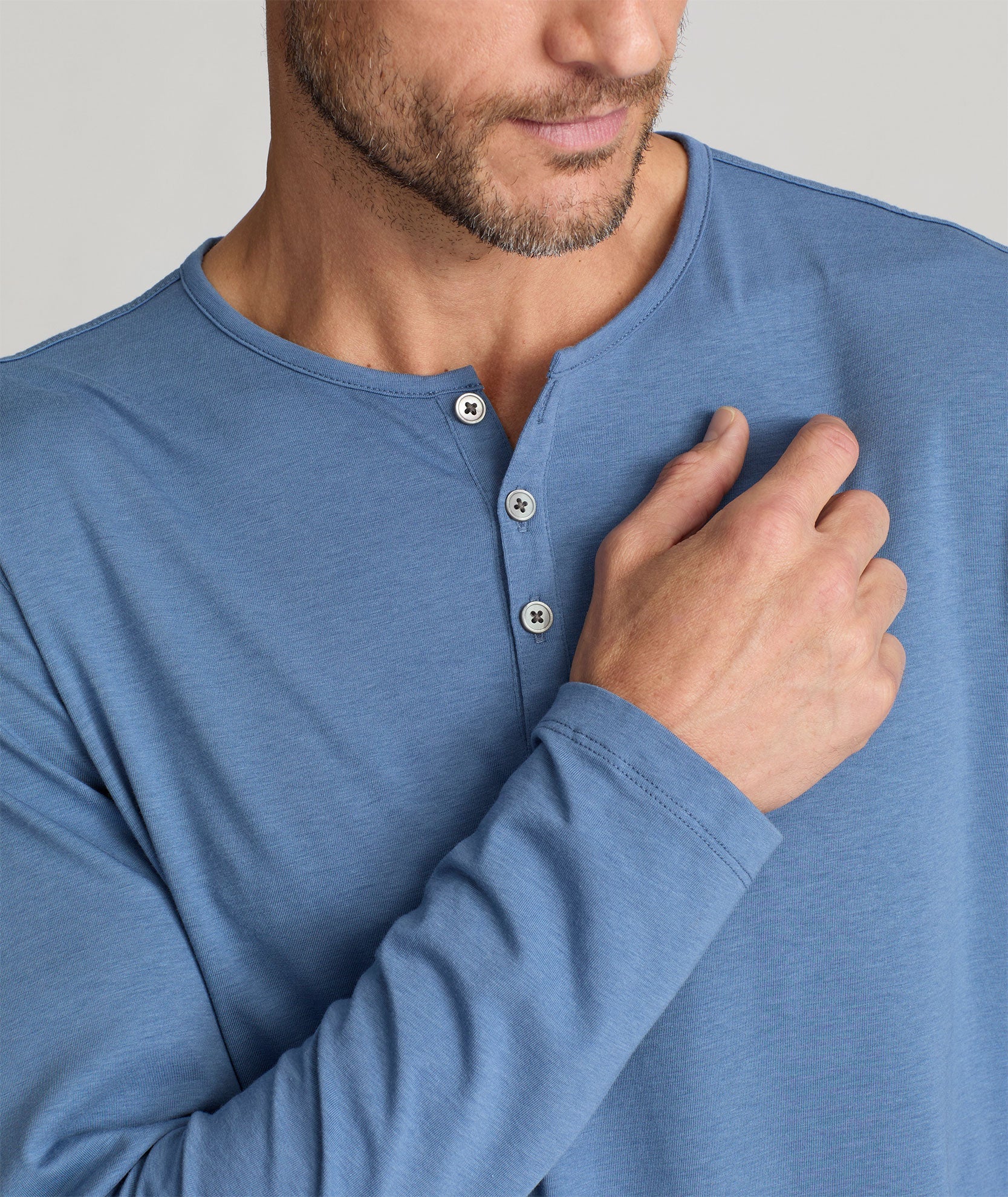 EcoSoft™ Henley - FINAL SALE