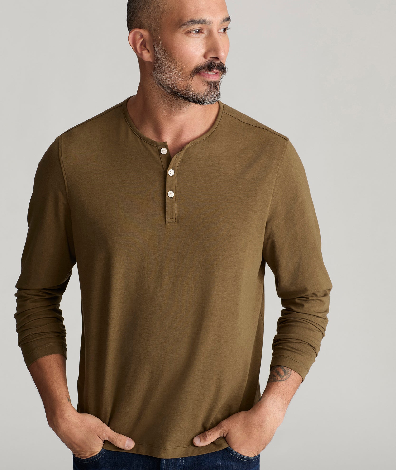 EcoSoft™ Henley - FINAL SALE