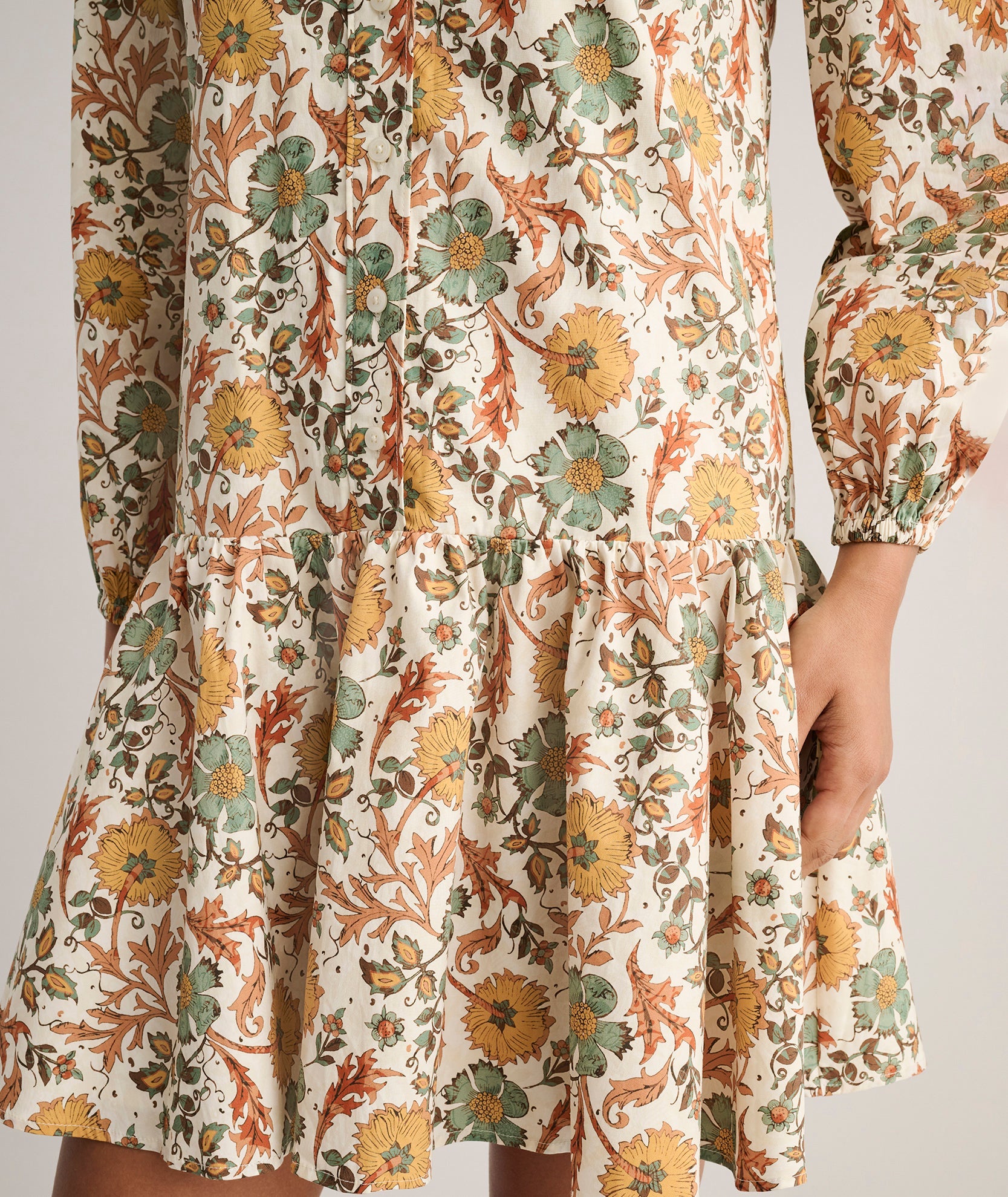 Cotton A-Line Maren Shirt Dress