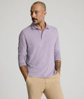 Jersey Slub Long-Sleeve Polo - FINAL SALE