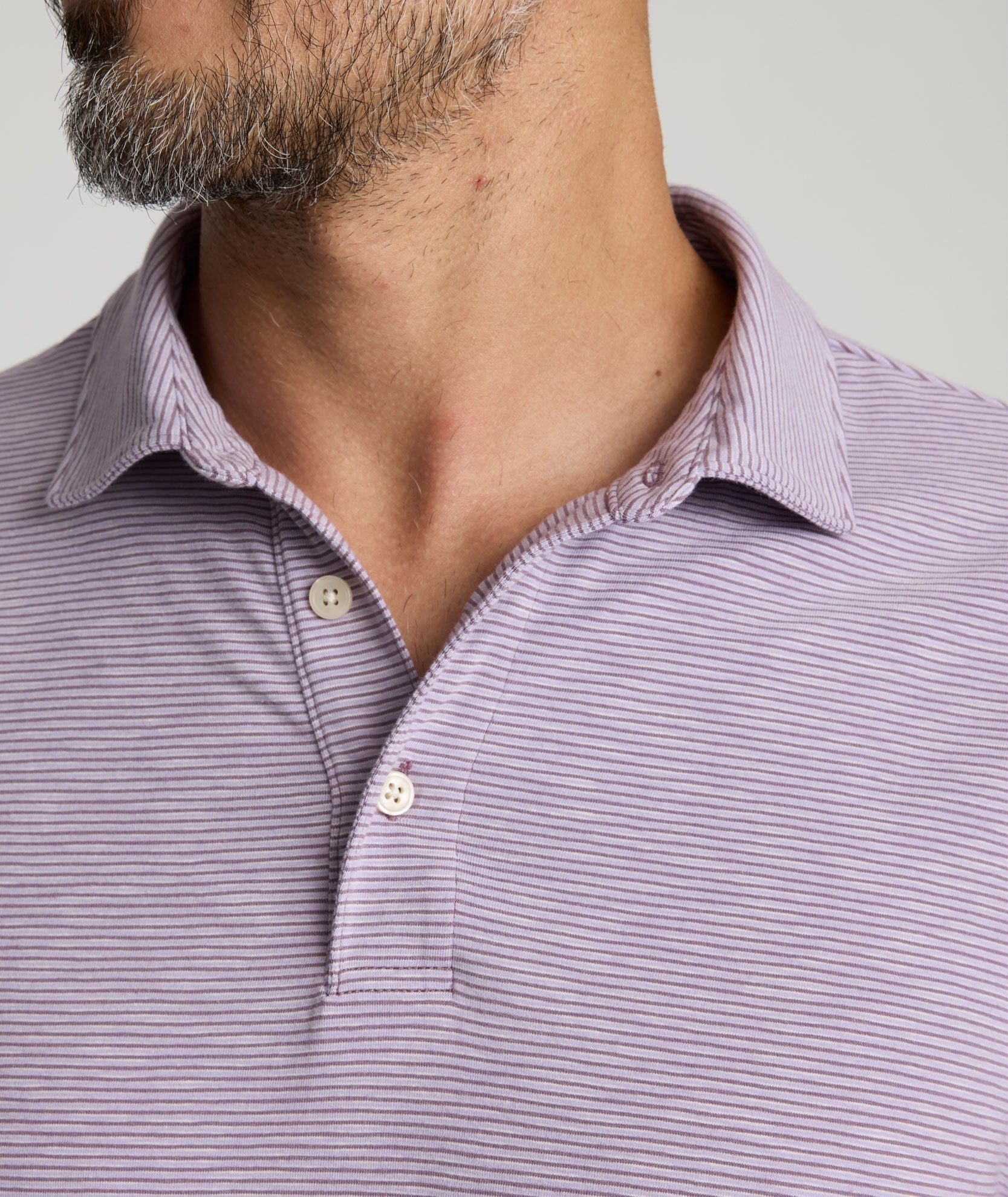 Jersey Slub Long-Sleeve Polo - FINAL SALE